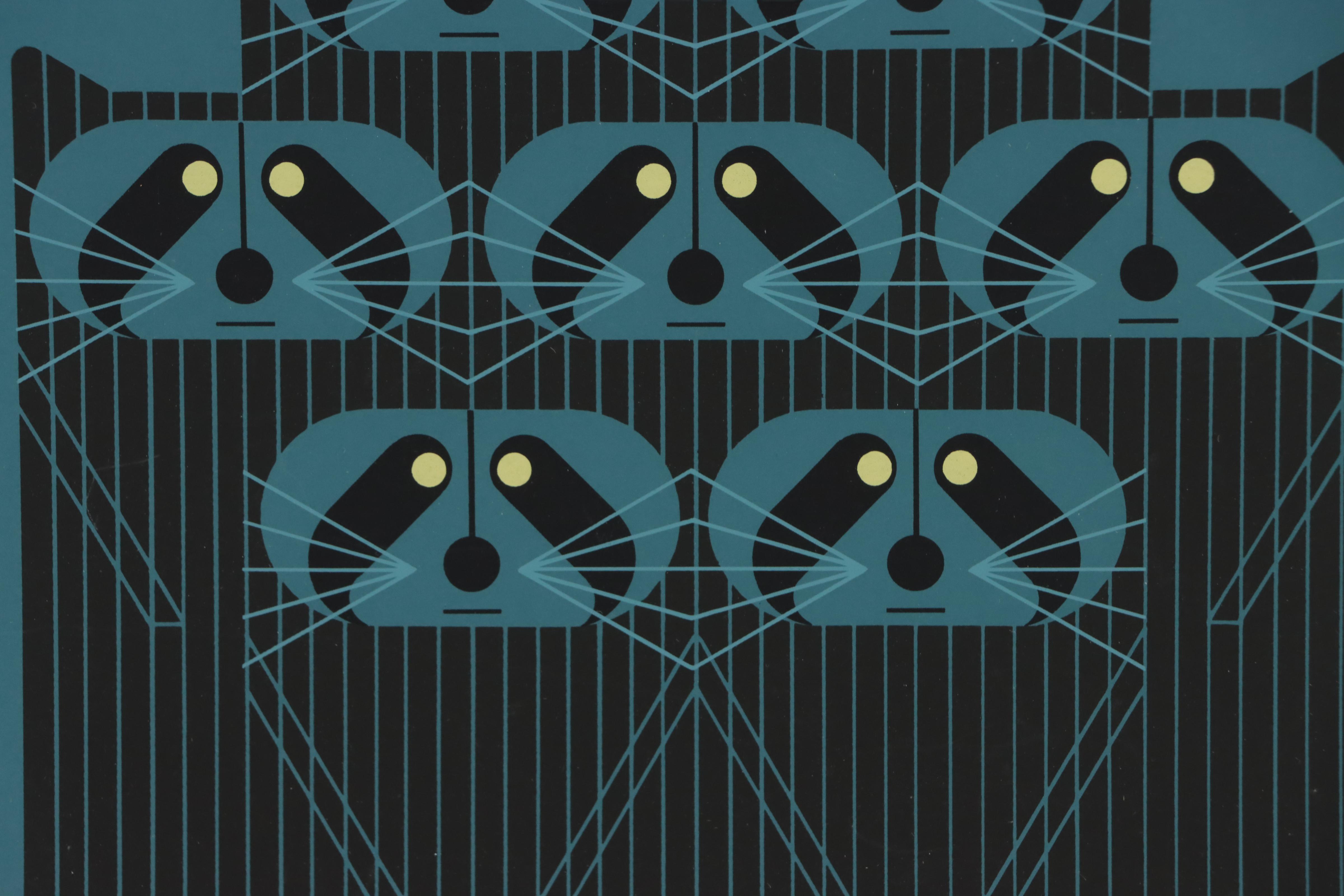 Charley Harper Serigraph "Raccpack," 1975