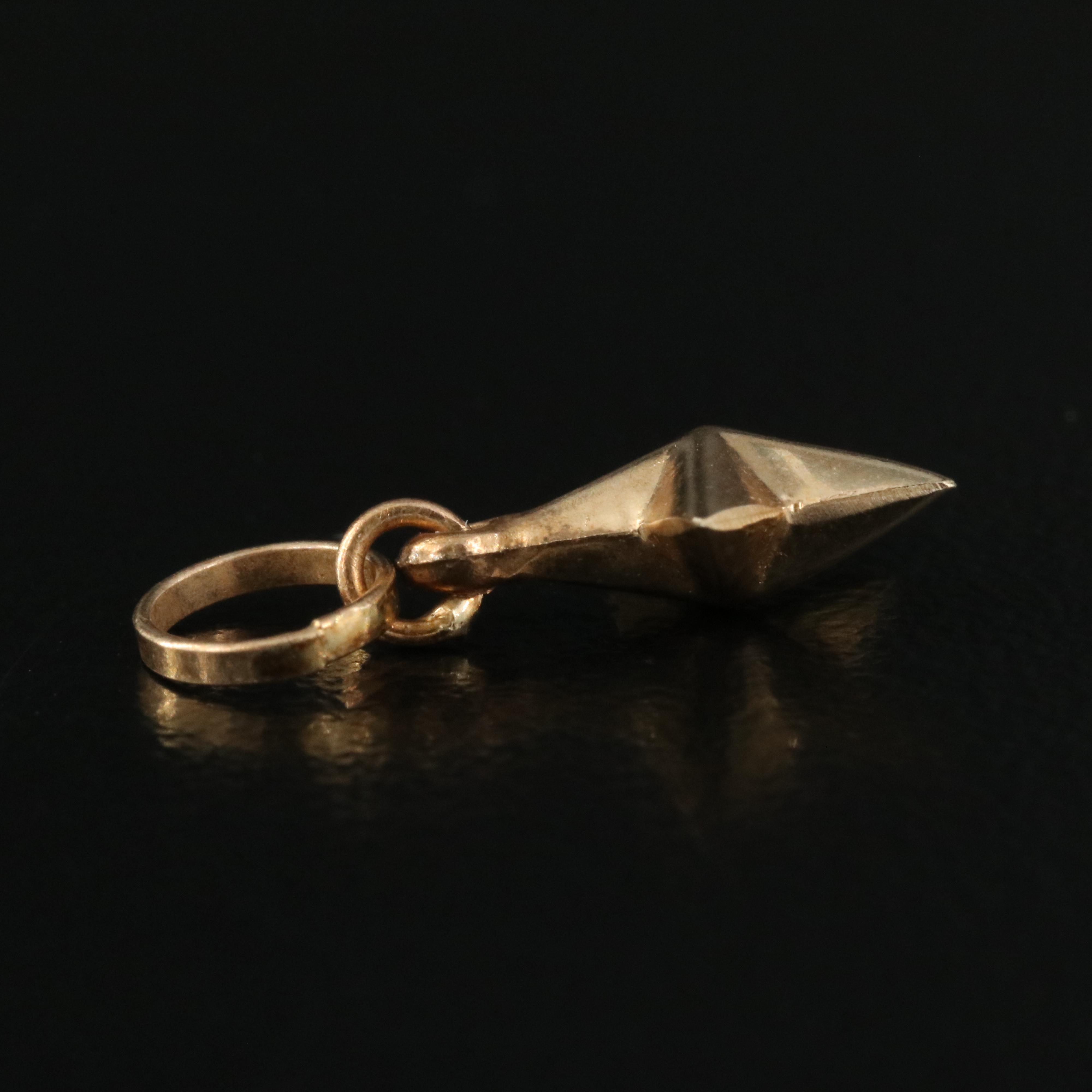 14K Five Pointed Star Pendant