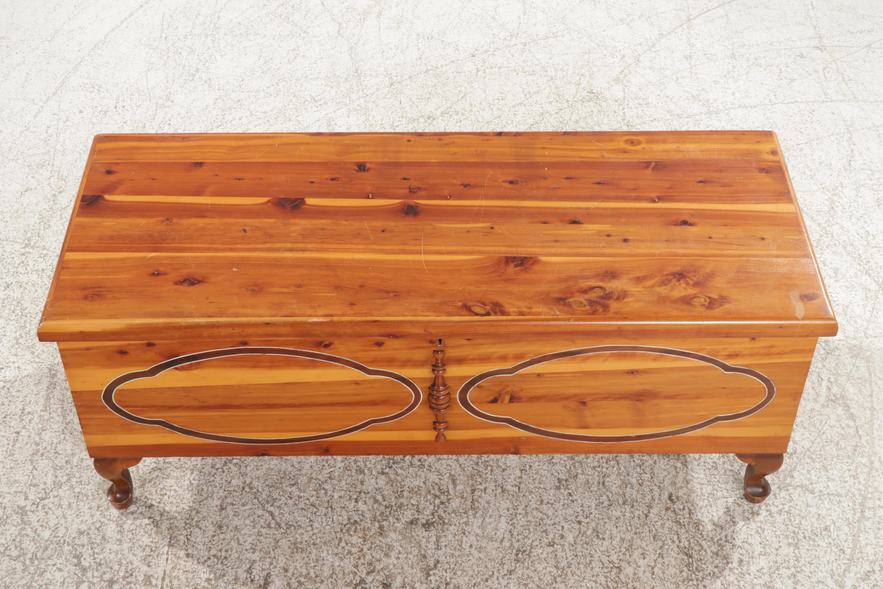Lane Queen Anne Style Cedar Chest, Mid to Late 20th Century