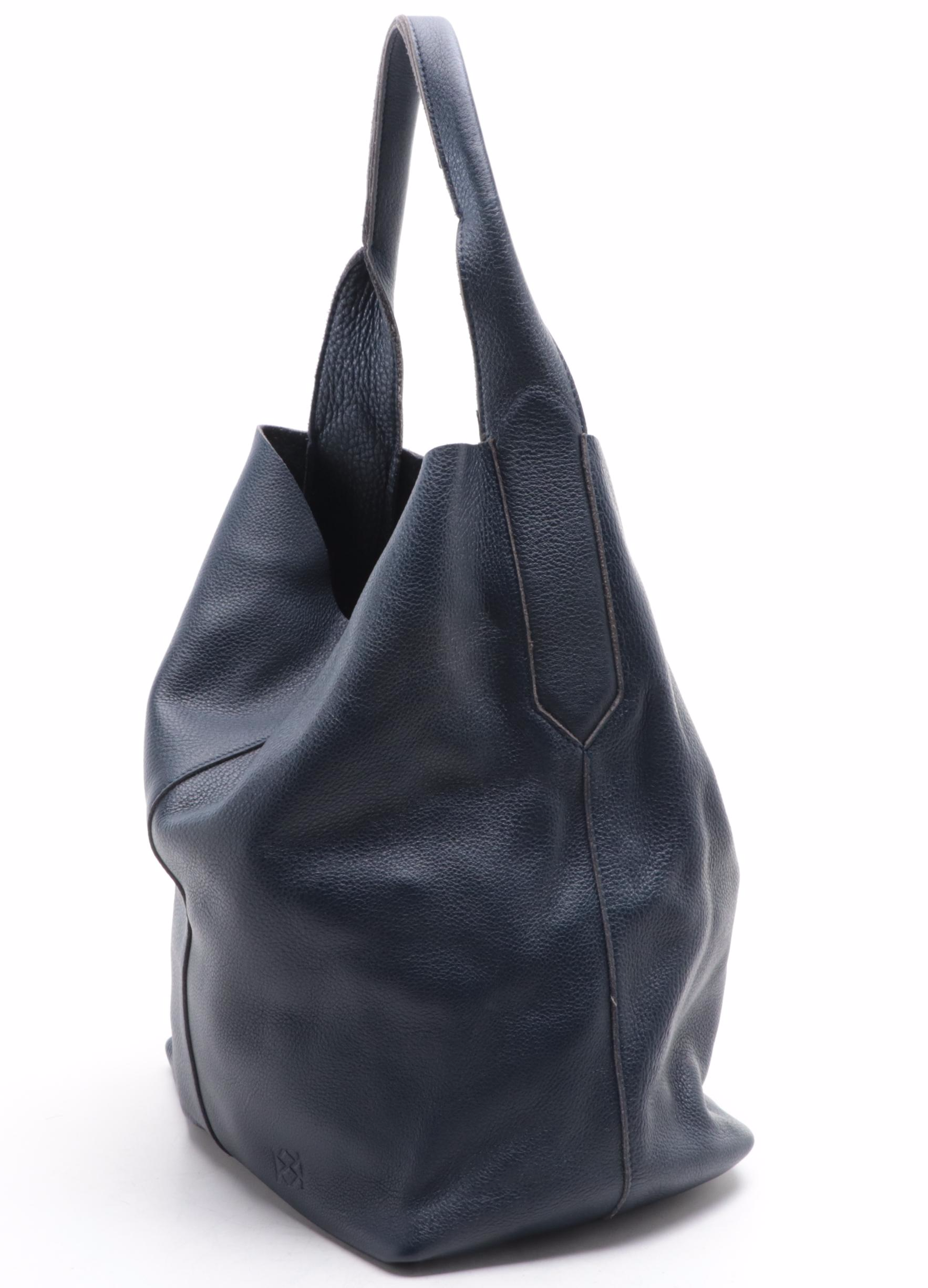 Stuart Weitzman Clutch in Navy Suede, 'S MaxMara Crossbody, and Leather Hobo Bag