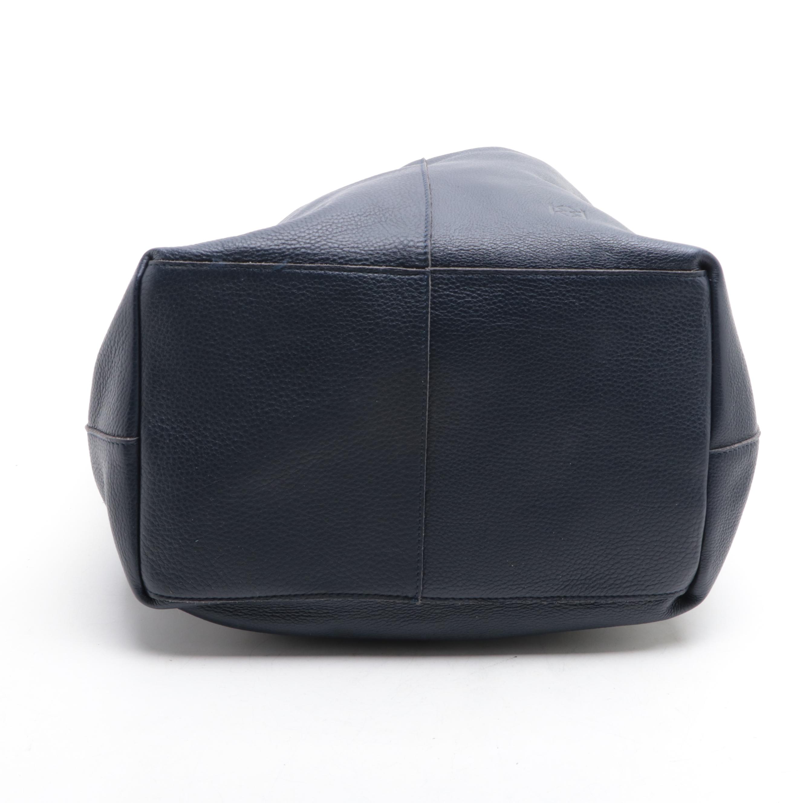 Stuart Weitzman Clutch in Navy Suede, 'S MaxMara Crossbody, and Leather Hobo Bag