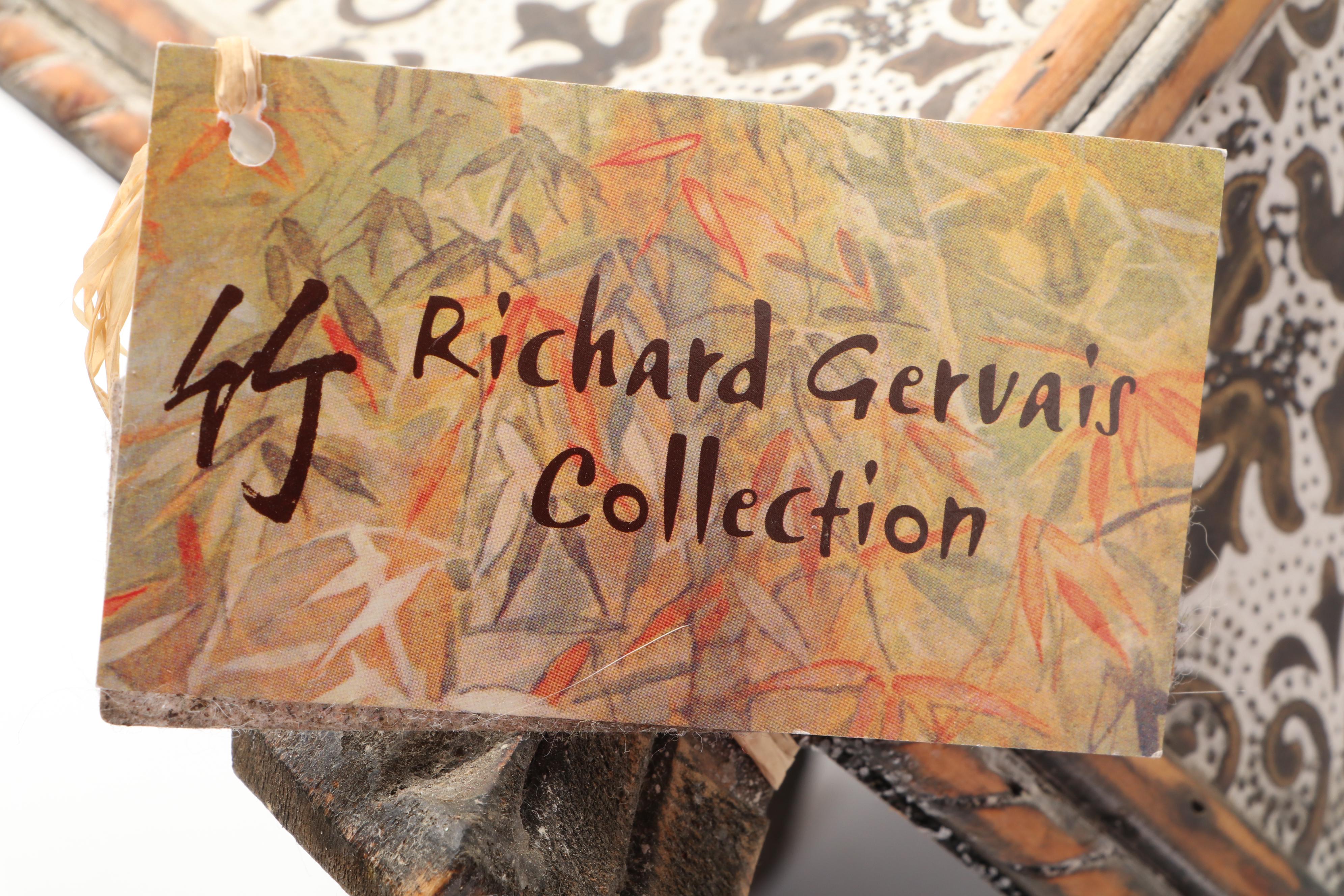 Philippine Carved Wood and Pressed Metal Pedestal Table, 20th Century