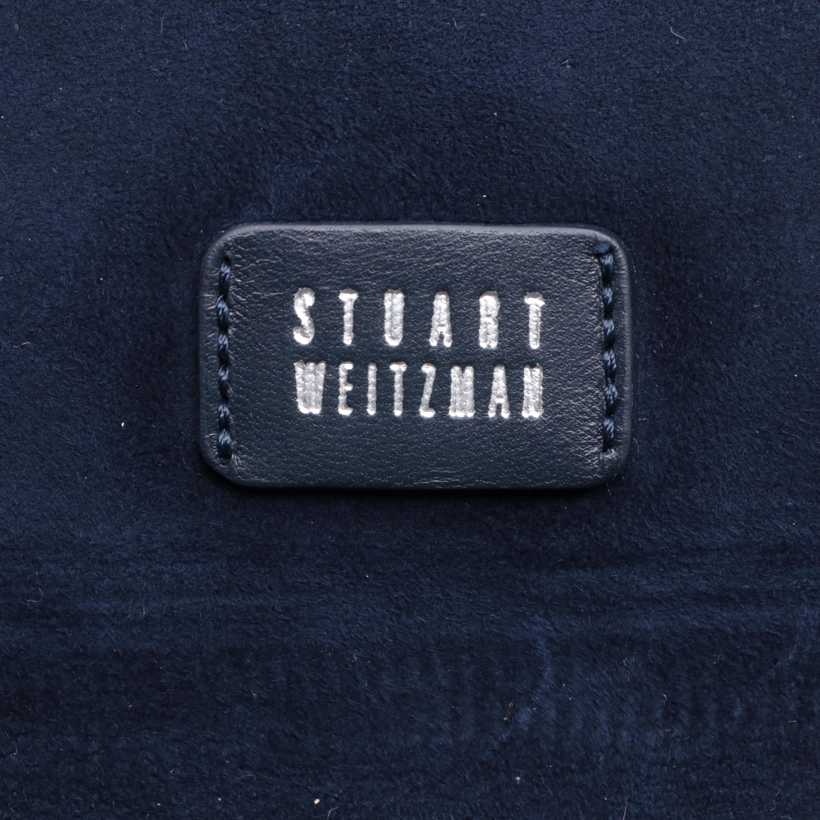 Stuart Weitzman Clutch in Navy Suede, 'S MaxMara Crossbody, and Leather Hobo Bag