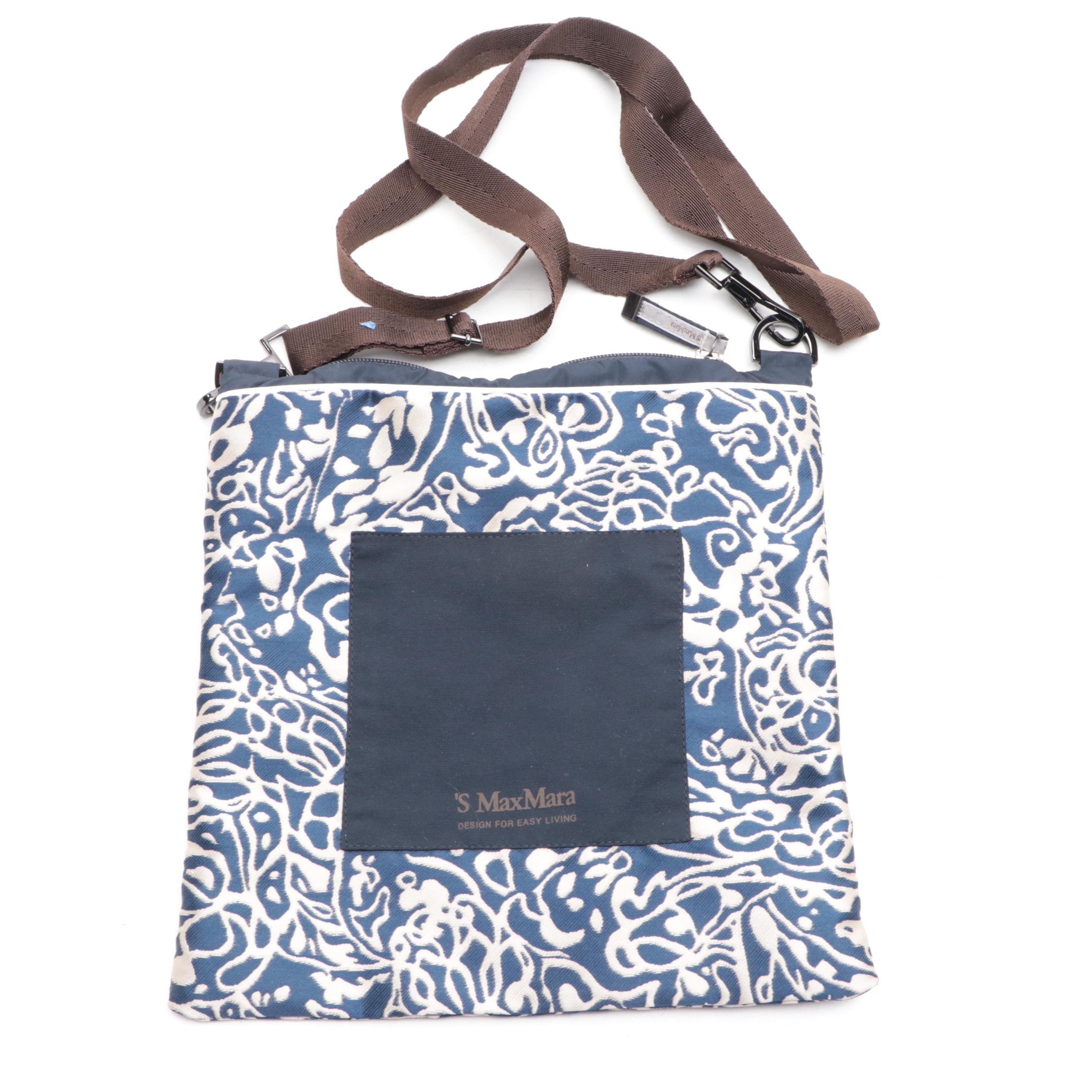 Stuart Weitzman Clutch in Navy Suede, 'S MaxMara Crossbody, and Leather Hobo Bag