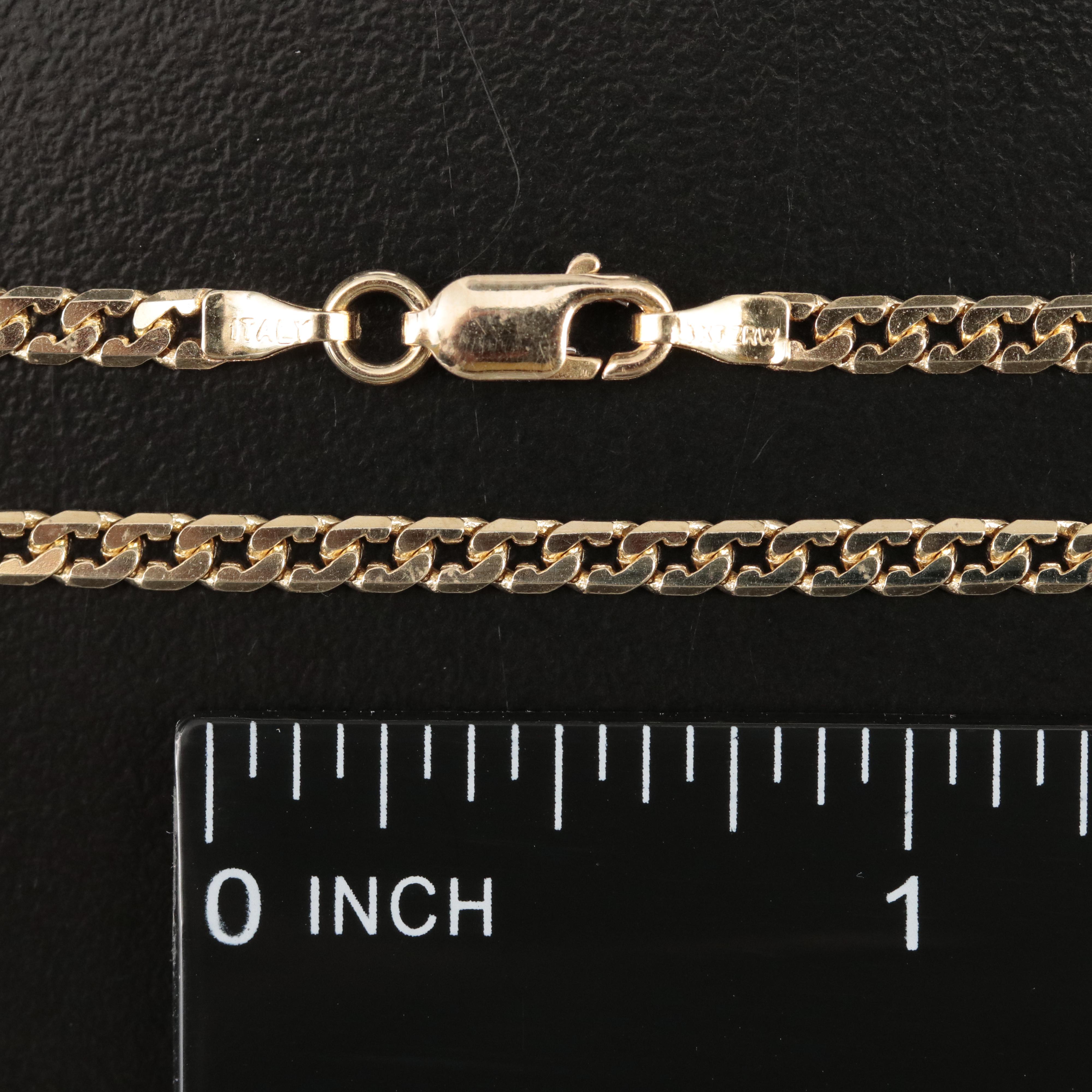 Italian 14K Curb Chain Necklace