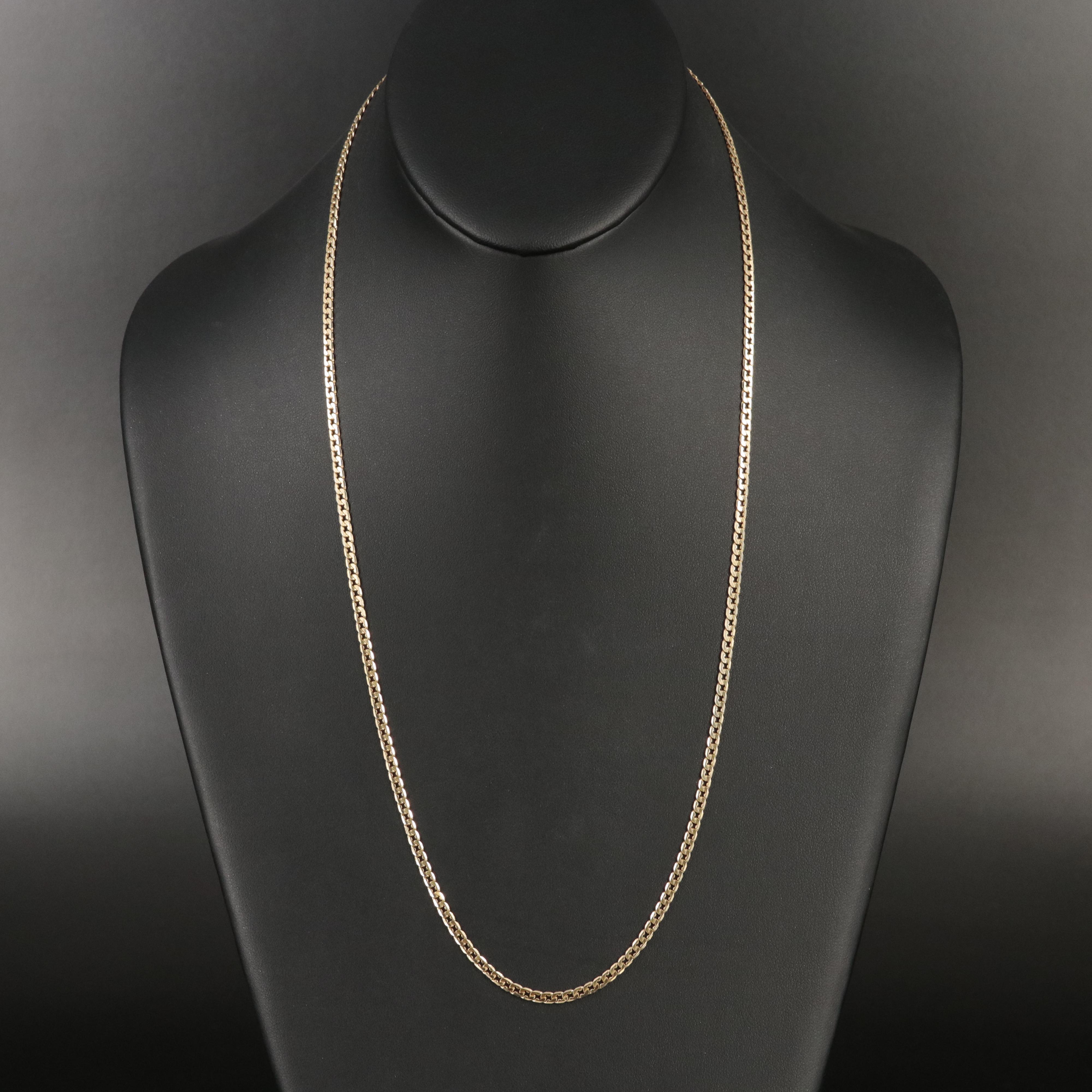 Italian 14K Curb Chain Necklace