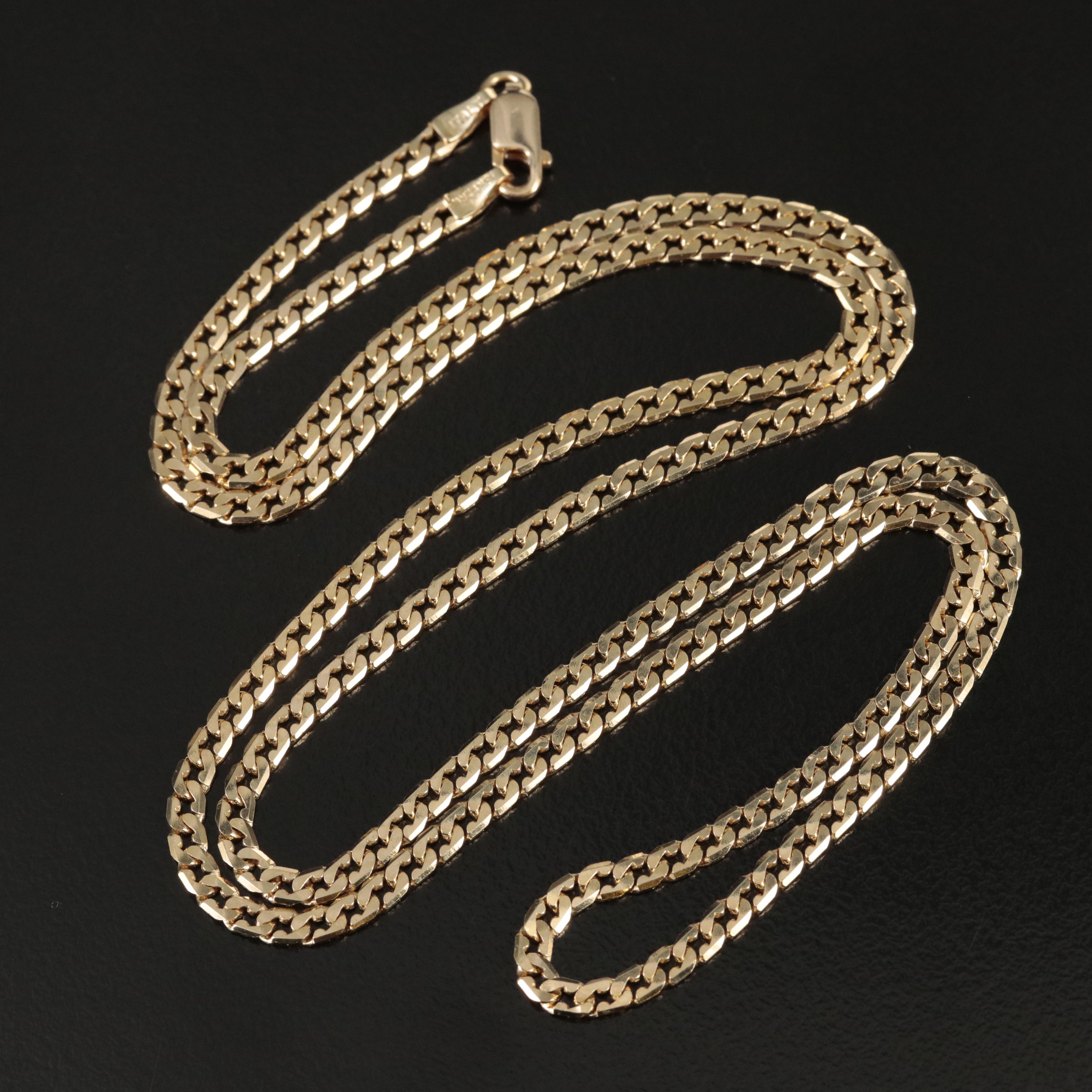 Italian 14K Curb Chain Necklace