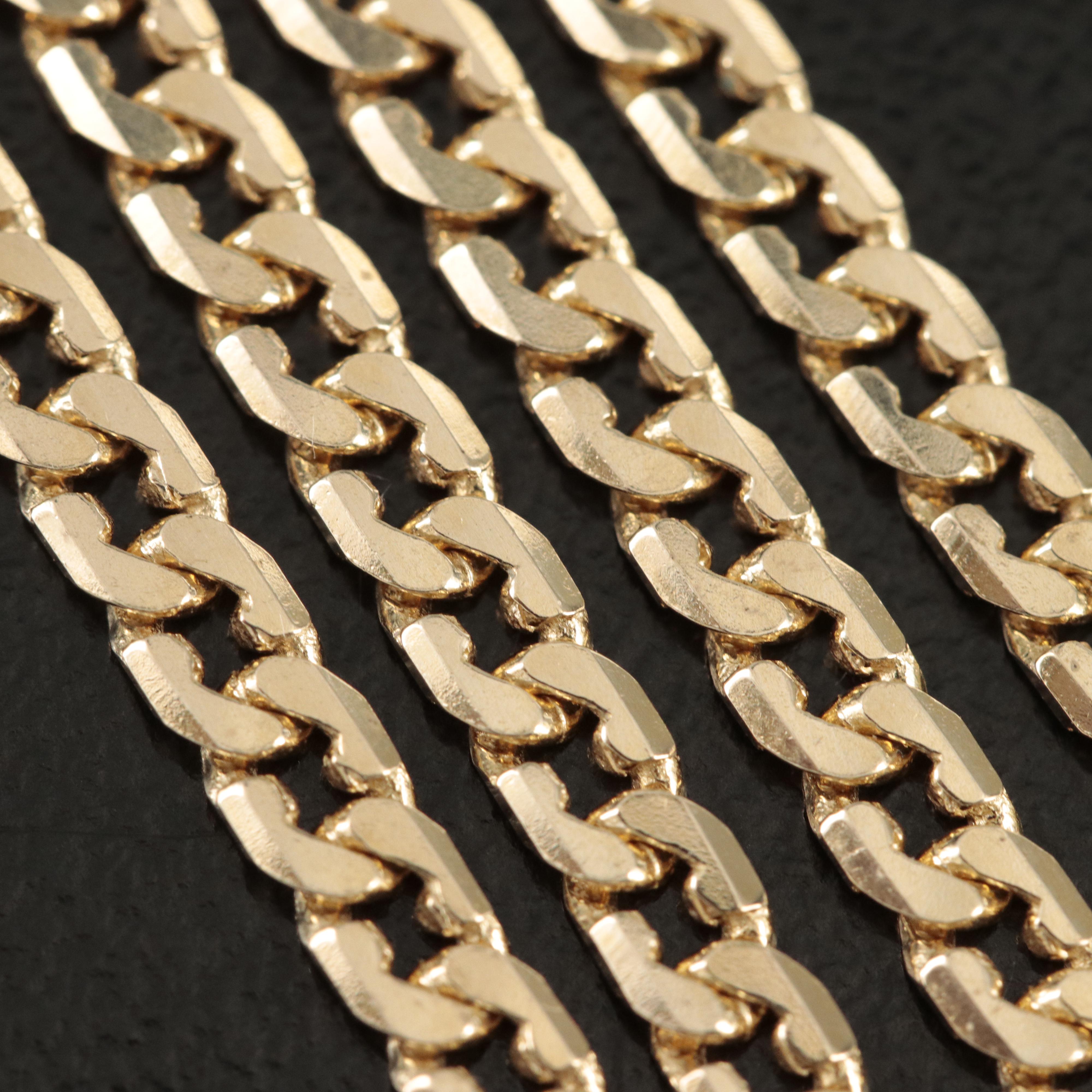 Italian 14K Curb Chain Necklace