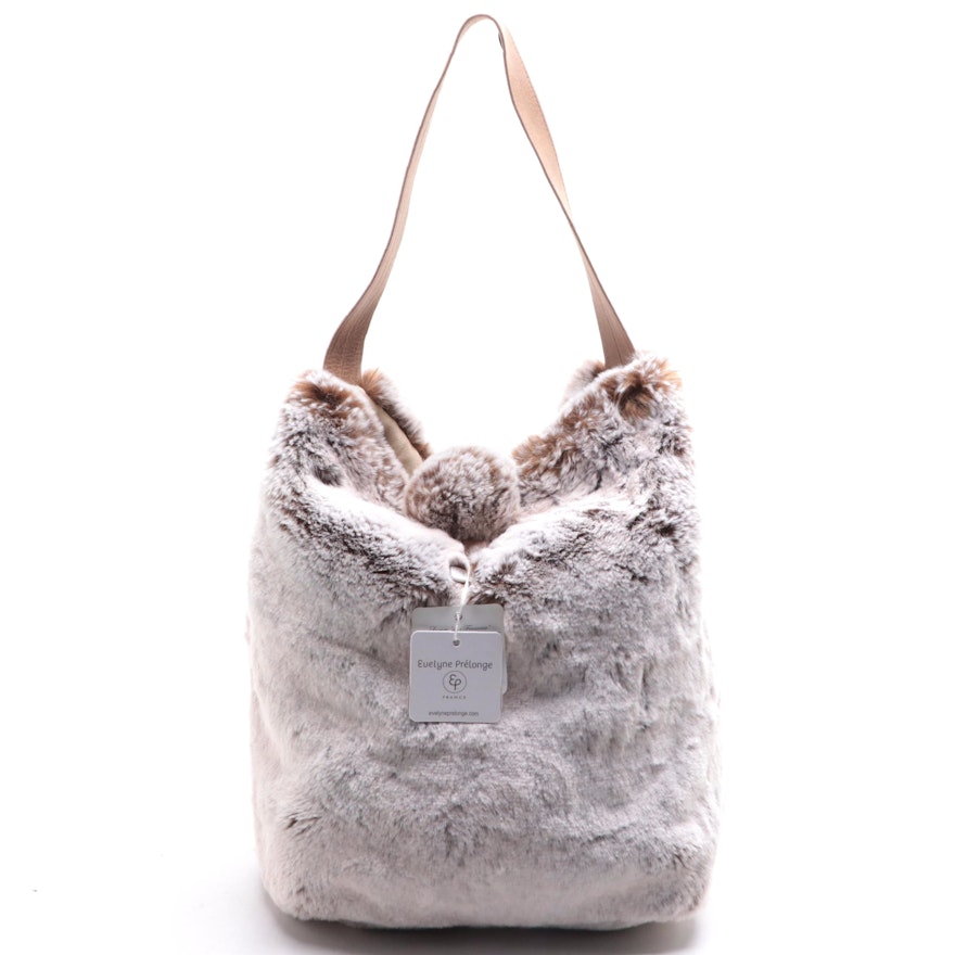 Evelyne Prélonge Faux Fur Hobo Bag