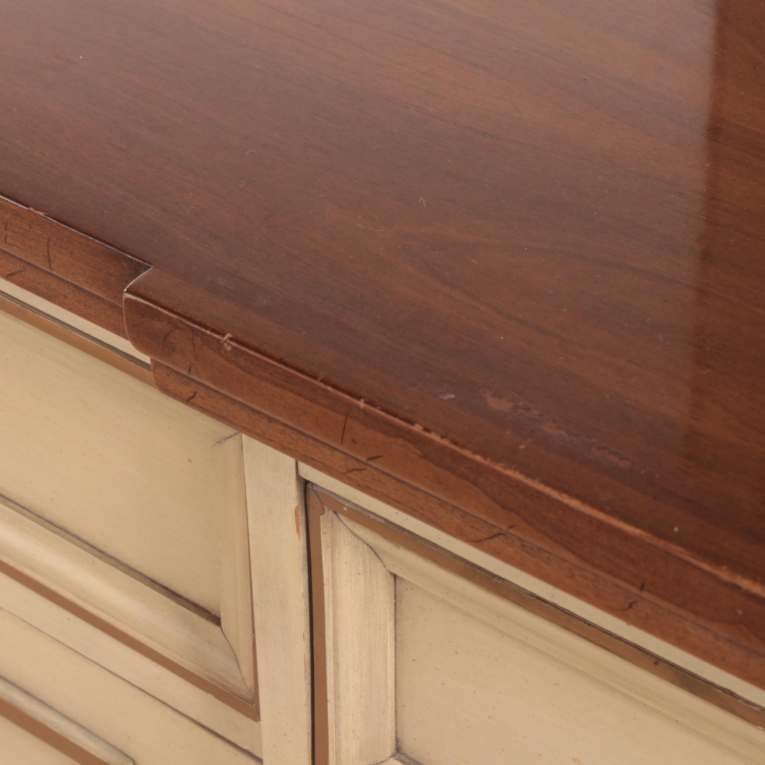 Drexel "Firenze Custom" Italian Neoclassical Style Painted Wood Dresser, 1960s