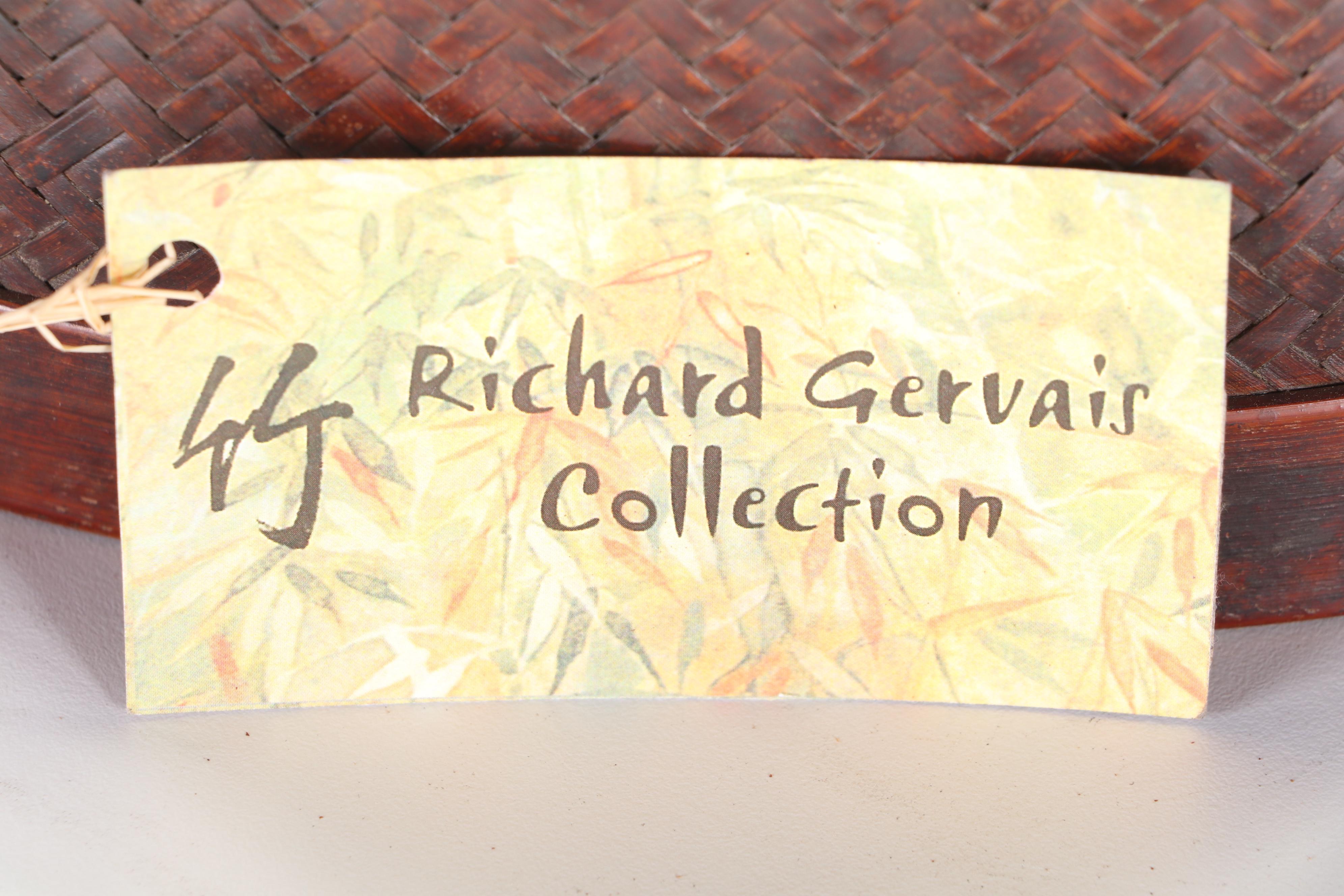 Chinese Woven Bamboo and Wood Hat Storage Box