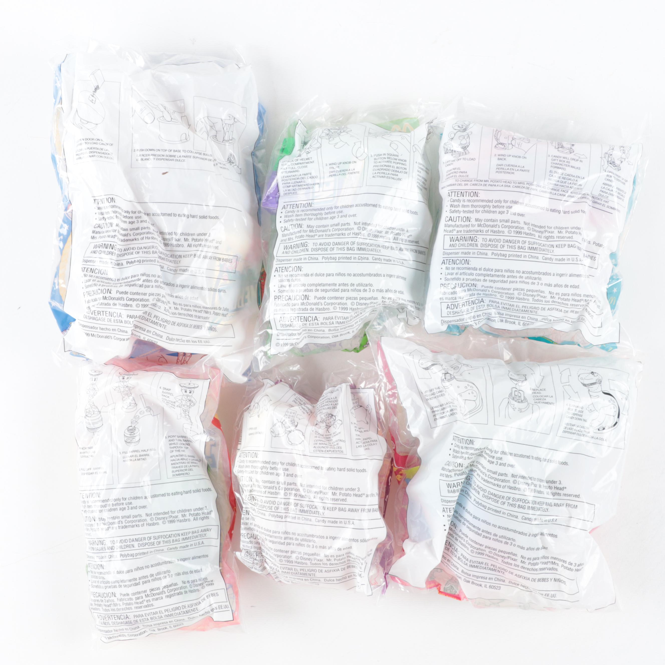 McDonald's Toy Story 2 Candy Dispensers Including Buzz Lightyear, Rex and More