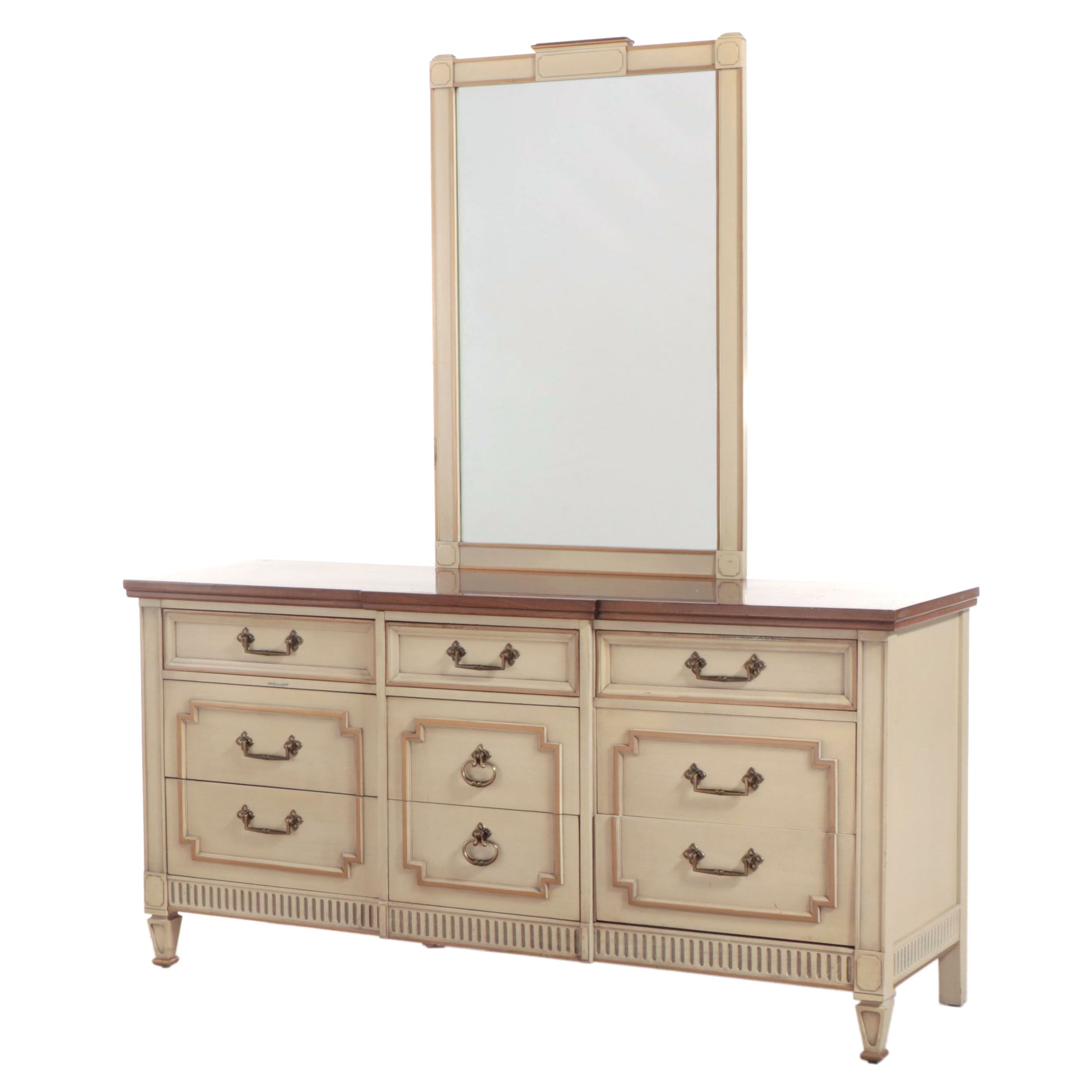 Drexel "Firenze Custom" Italian Neoclassical Style Painted Wood Dresser, 1960s