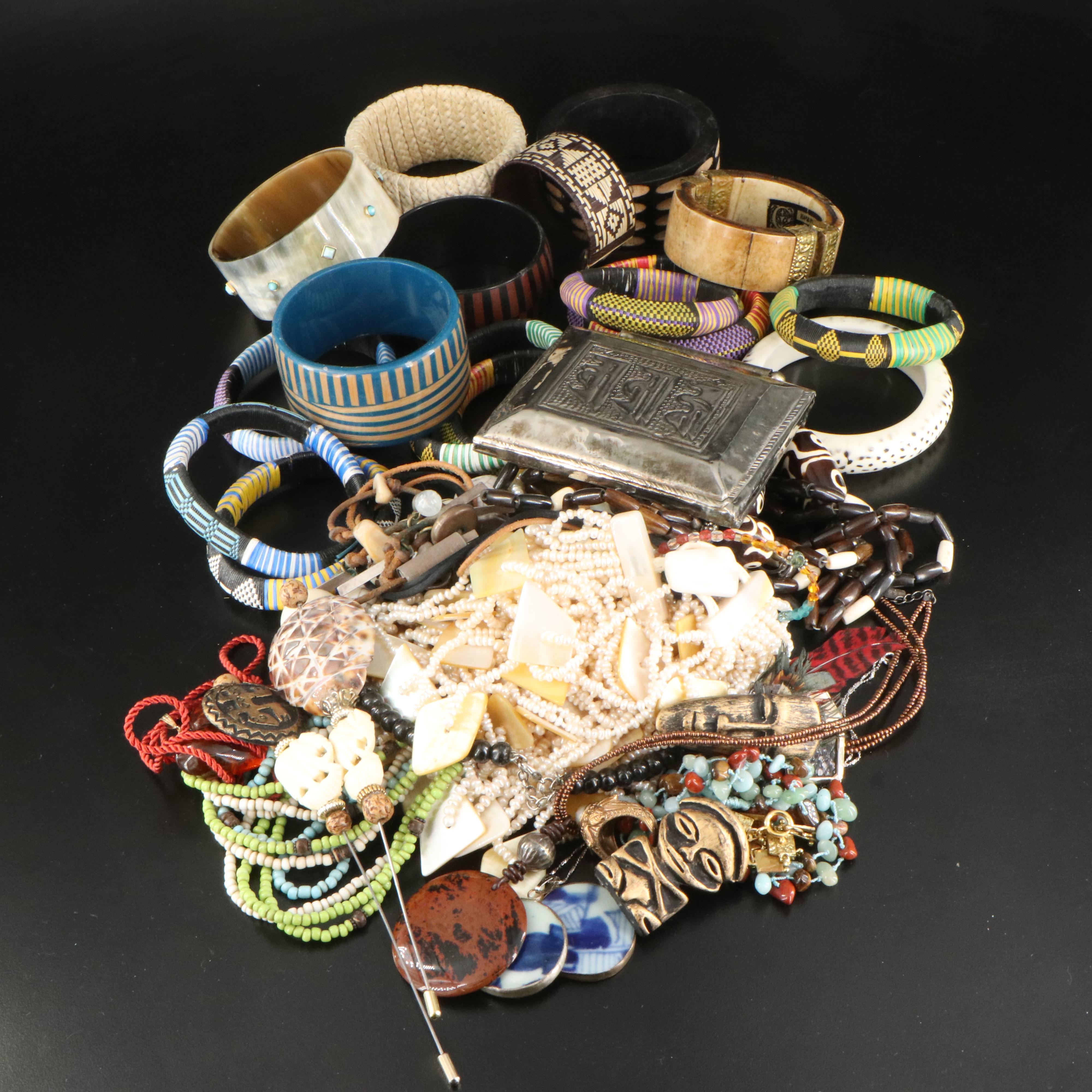 Horn, Bone, Sterling and Peyote Bird Featured in Jewelry Collection