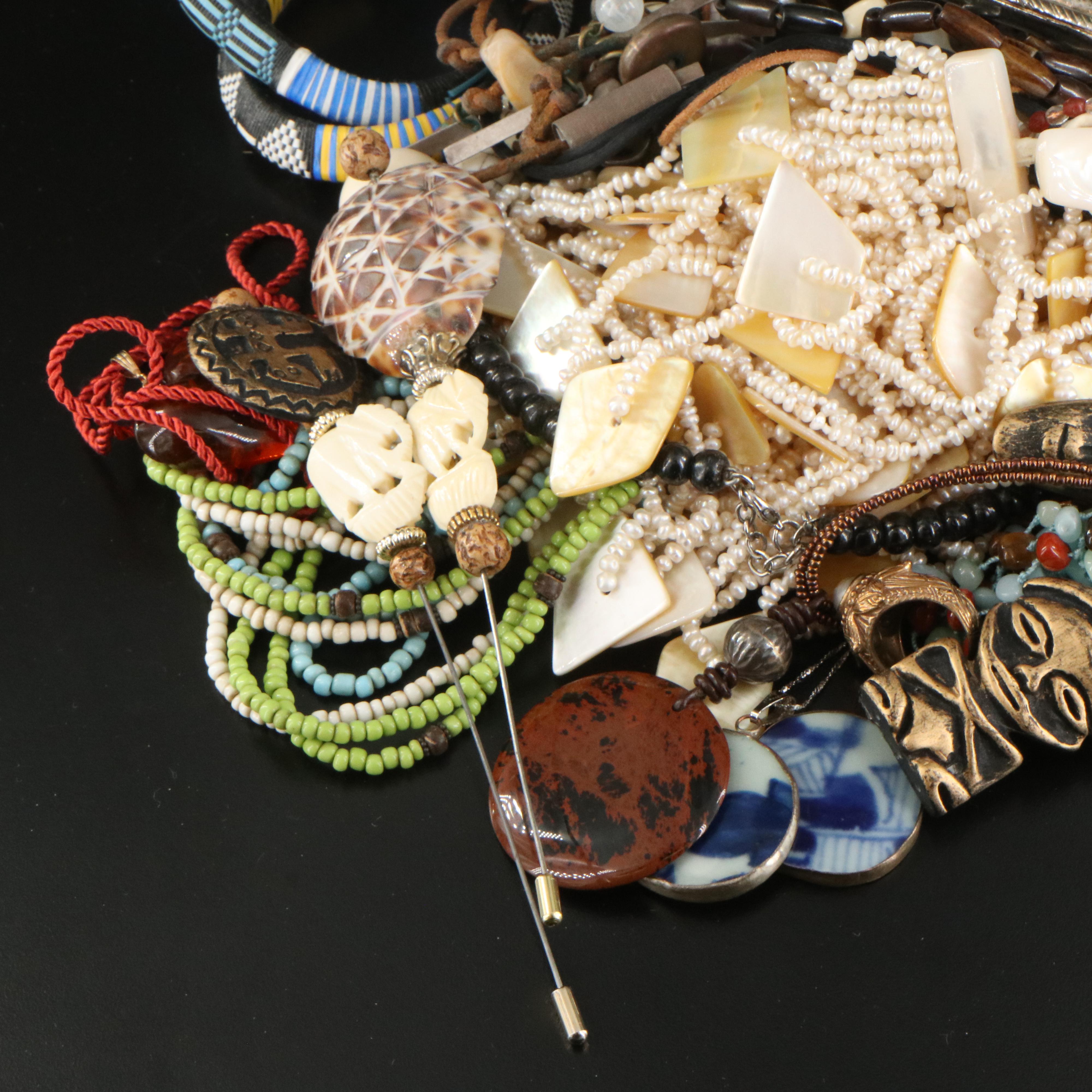 Horn, Bone, Sterling and Peyote Bird Featured in Jewelry Collection