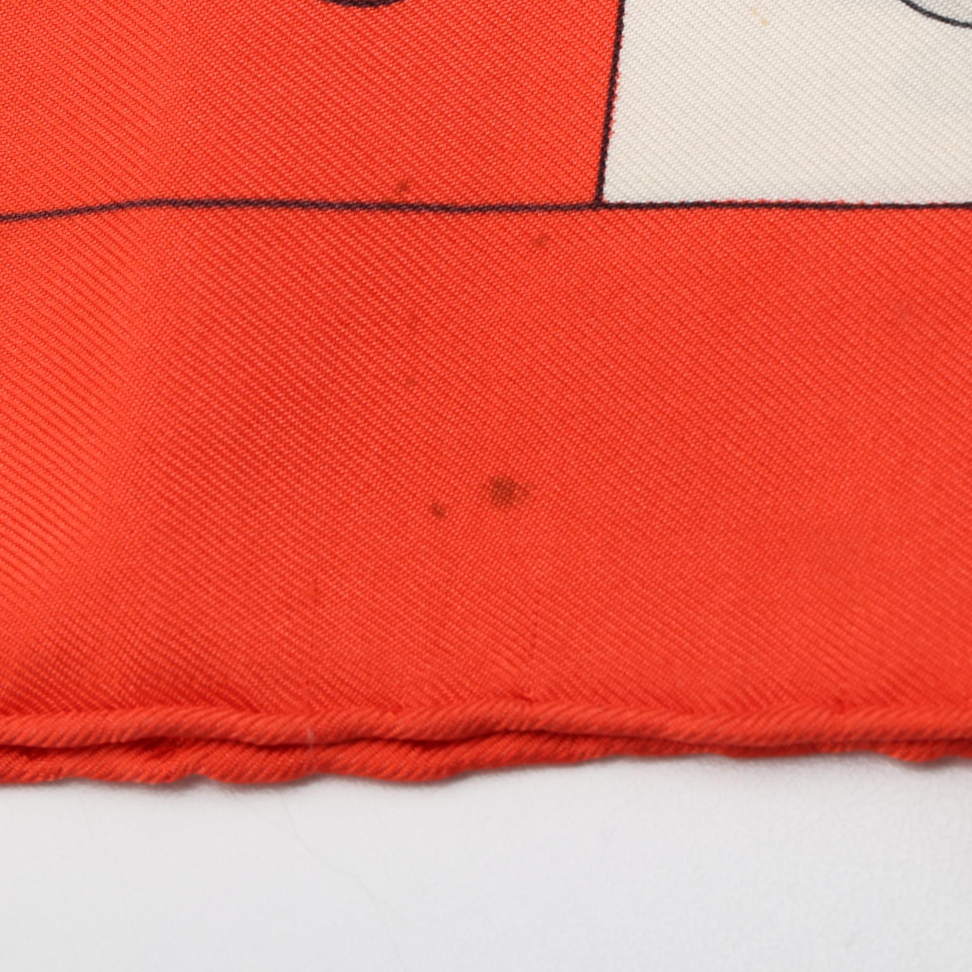 Hermès "Cliquetis" Scarf 90 in Silk Twill