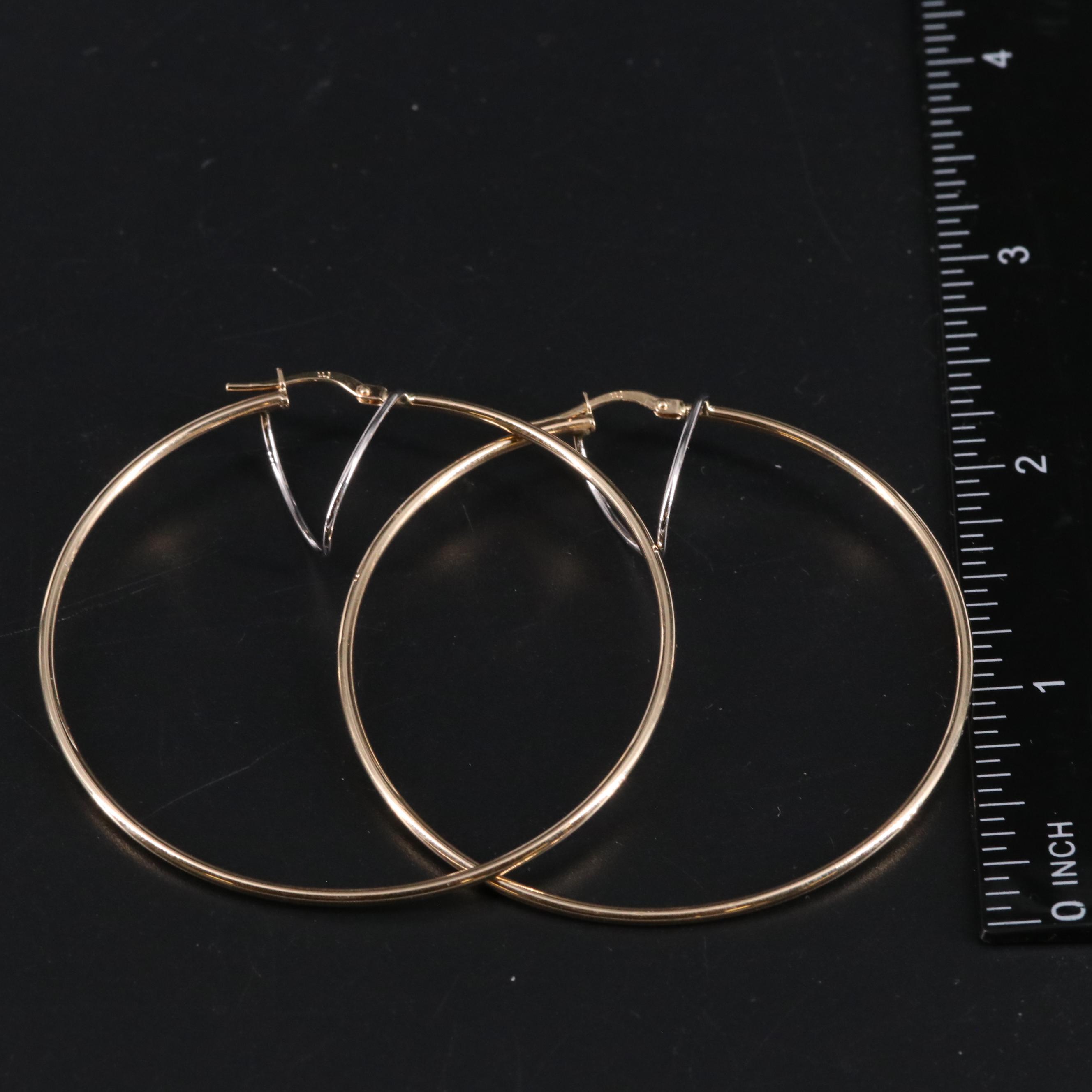 14K Hoop Earrings