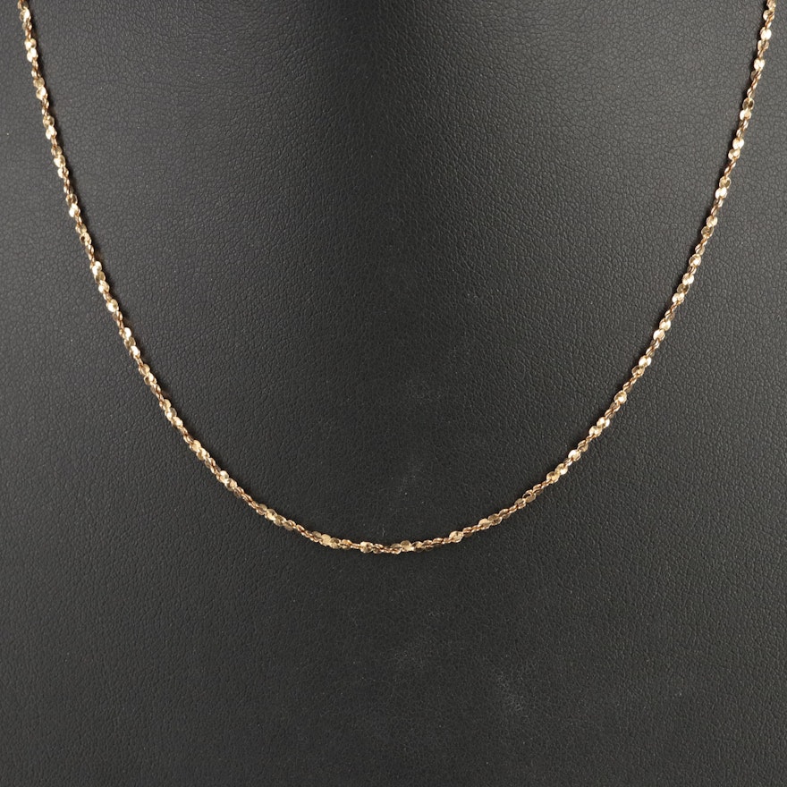 14K Sparkle Chain