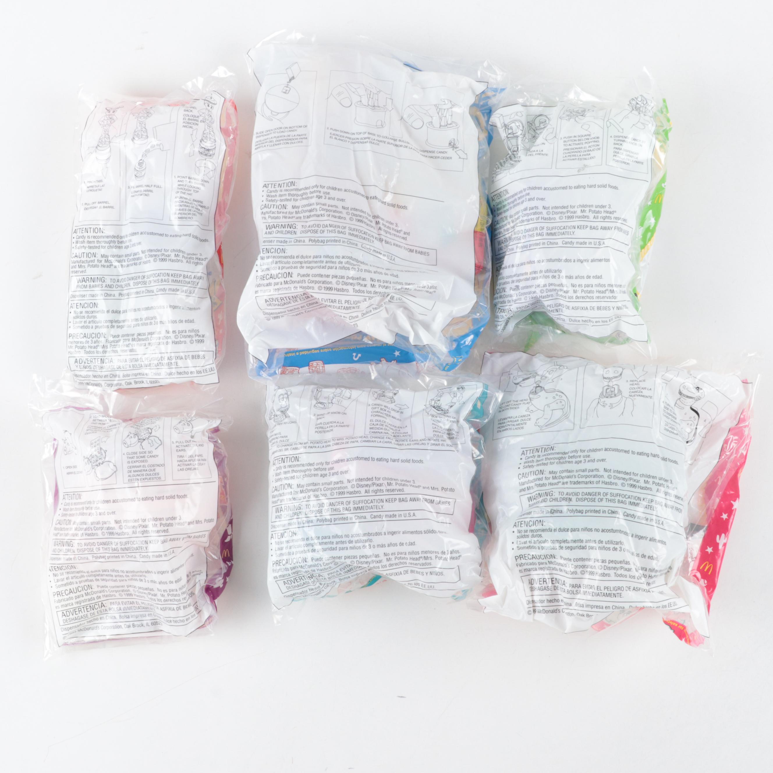 McDonald's Toy Story 2 Candy Dispensers Including Rex, Hamm, Jessie and More