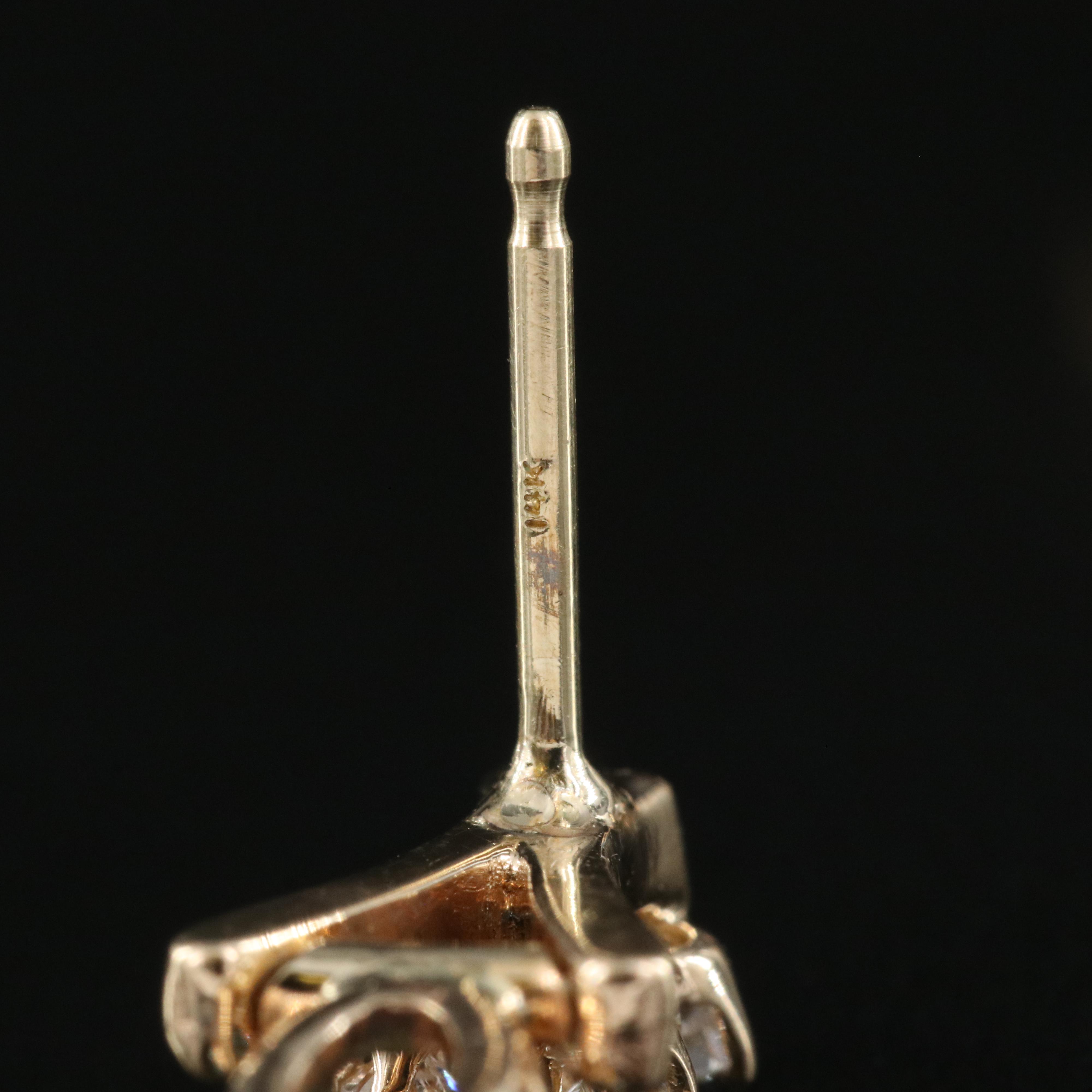 14K Swiss Blue Topaz and Diamond Articulated Drop Earrings