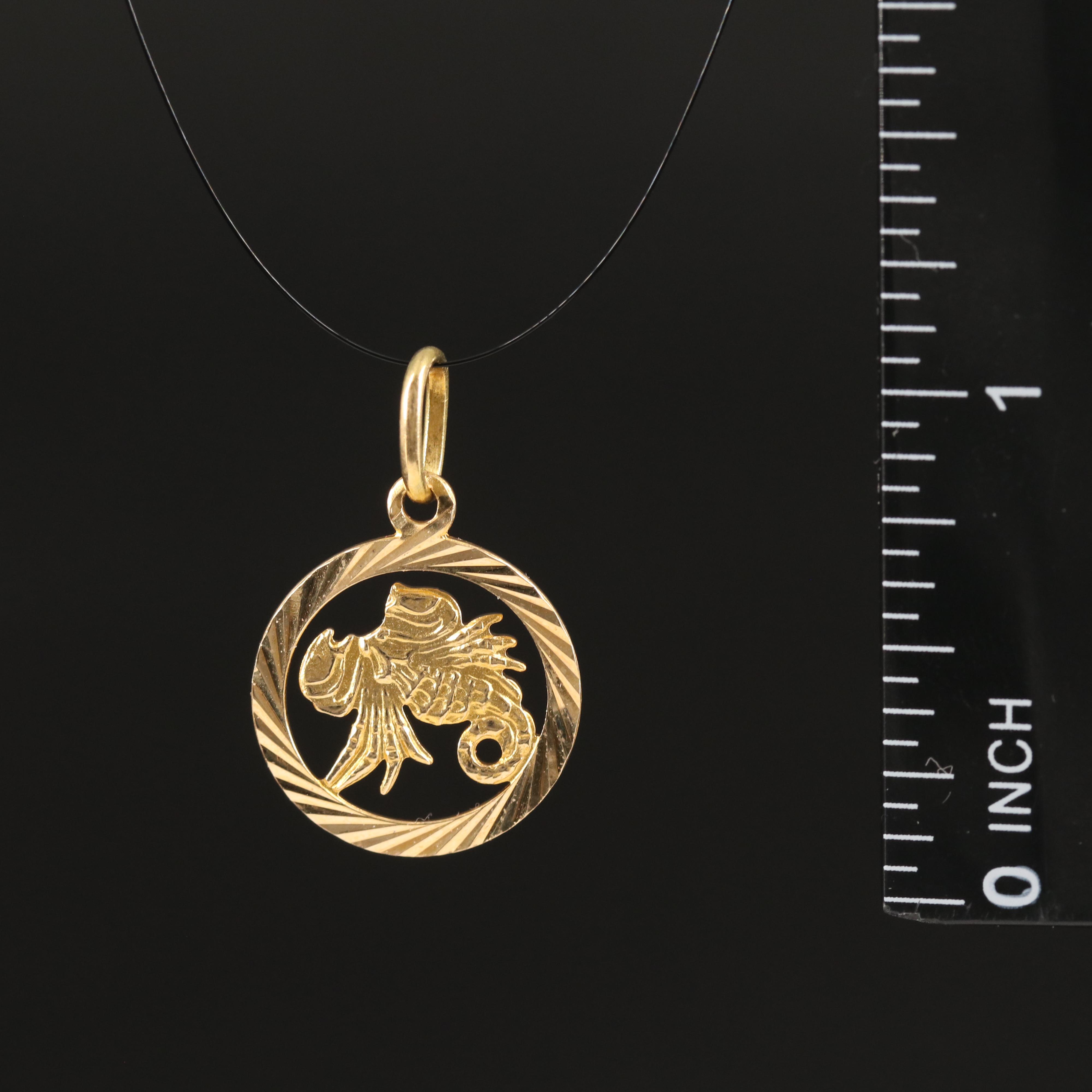 18K Scorpion Pendant