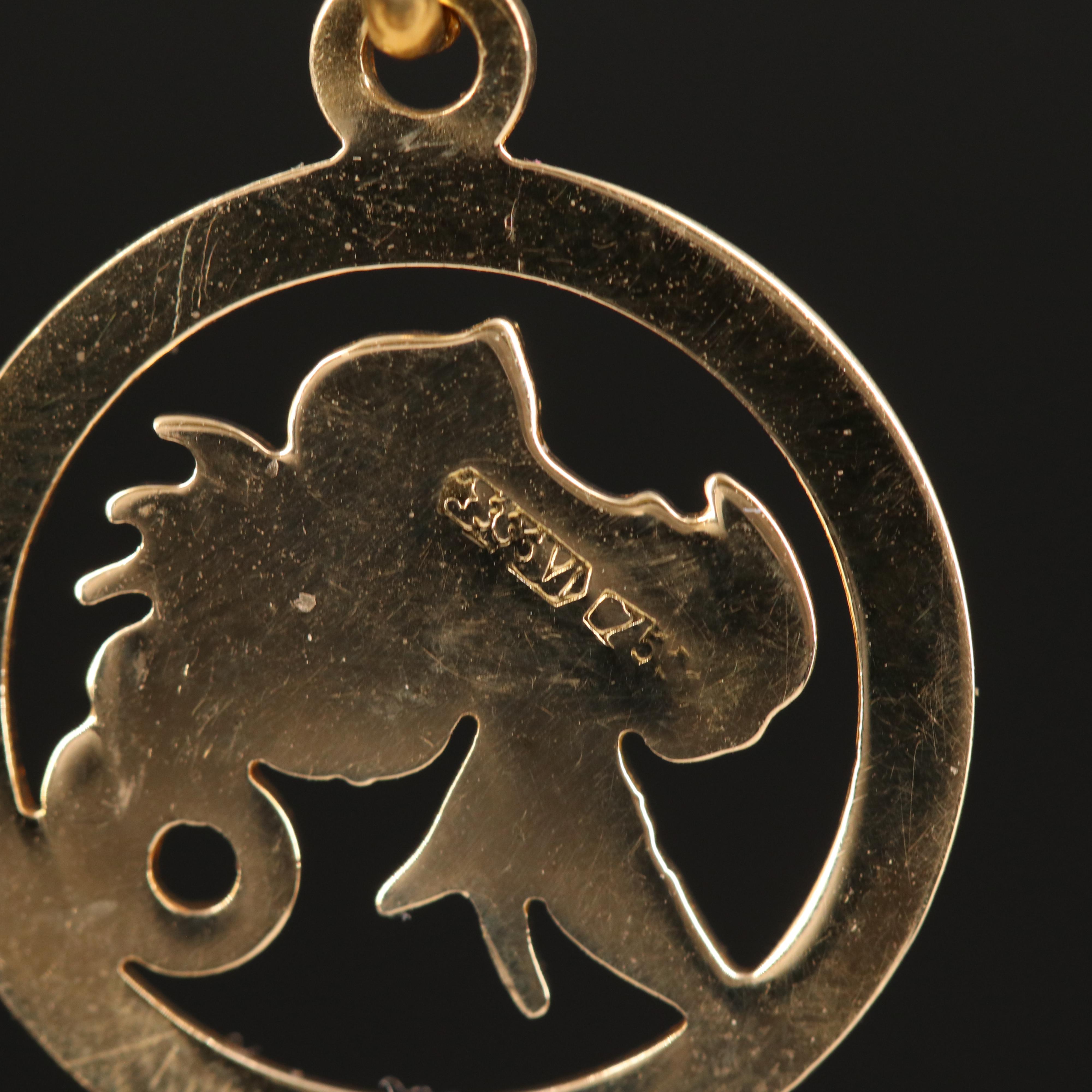 18K Scorpion Pendant