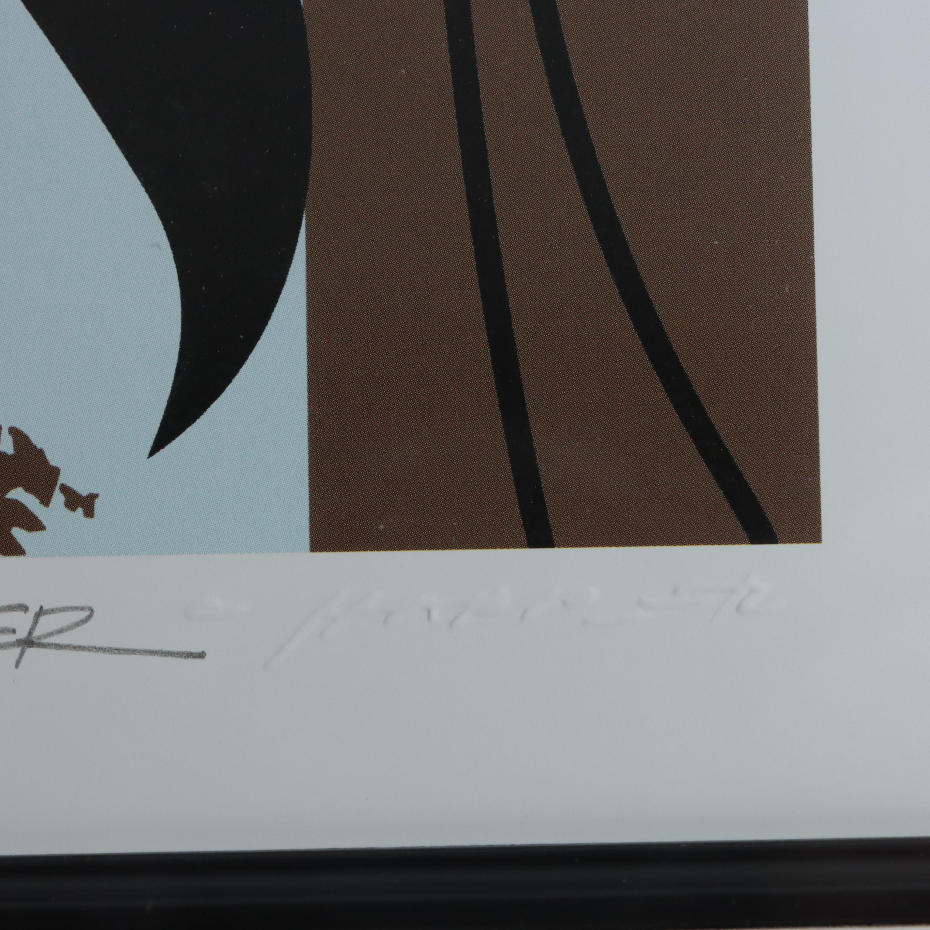 Offset Lithograph After Charley Harper "Headbanger," Late 20th Century