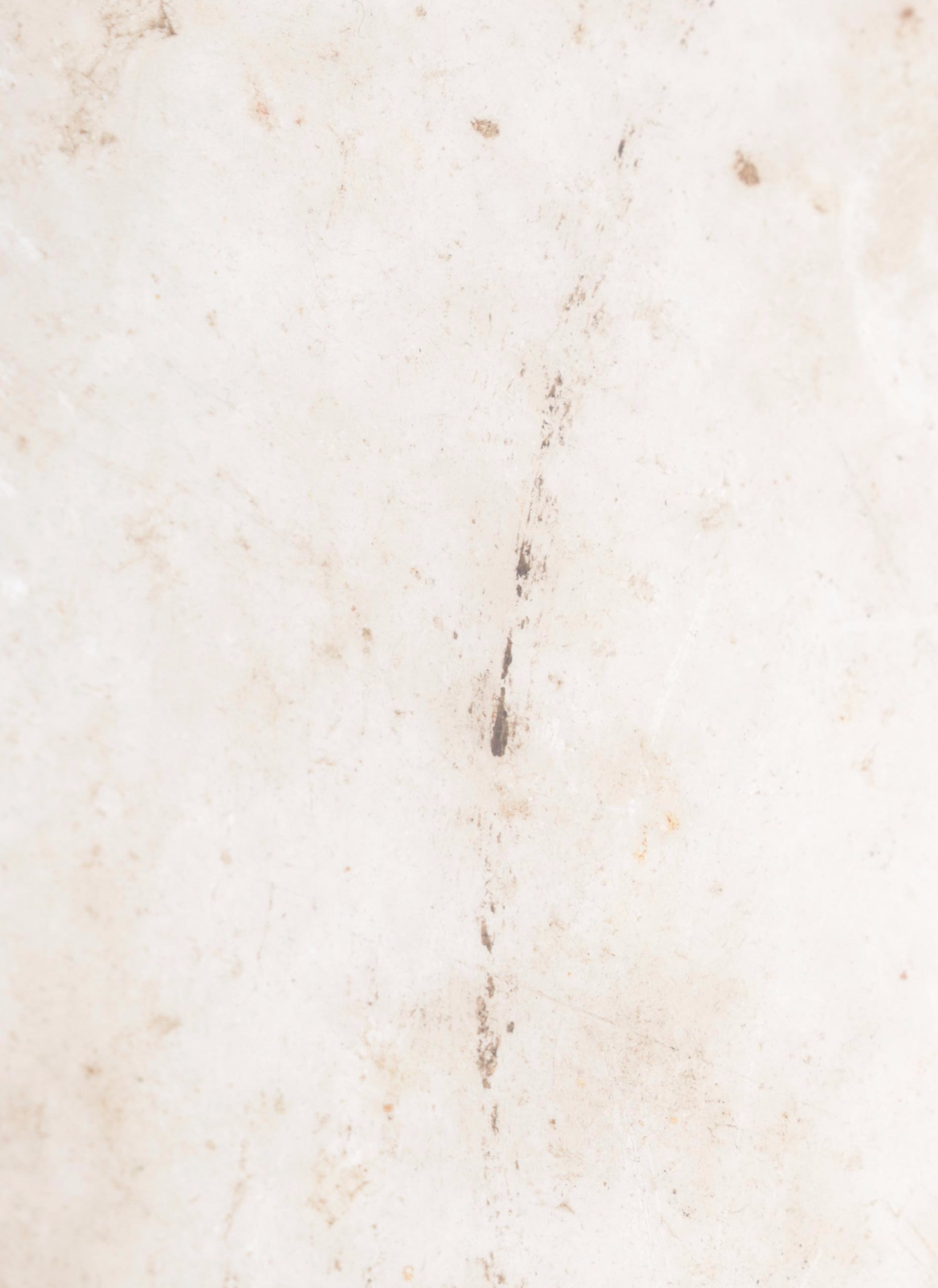 Indian Marble Chipati Bread Dough Plate, 19th Century