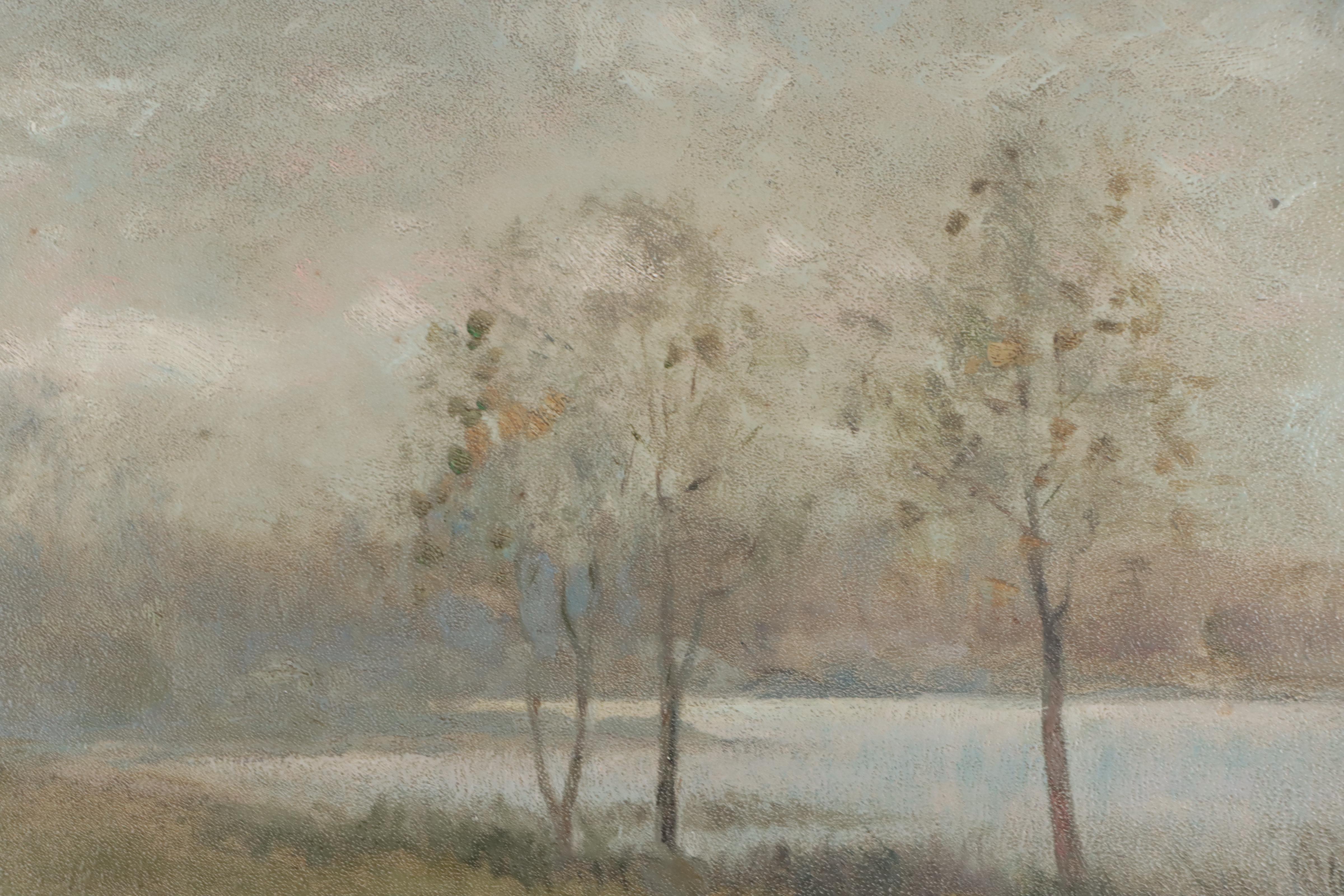 A.R. Dedemann Oil Painting of Shepherd, 1902