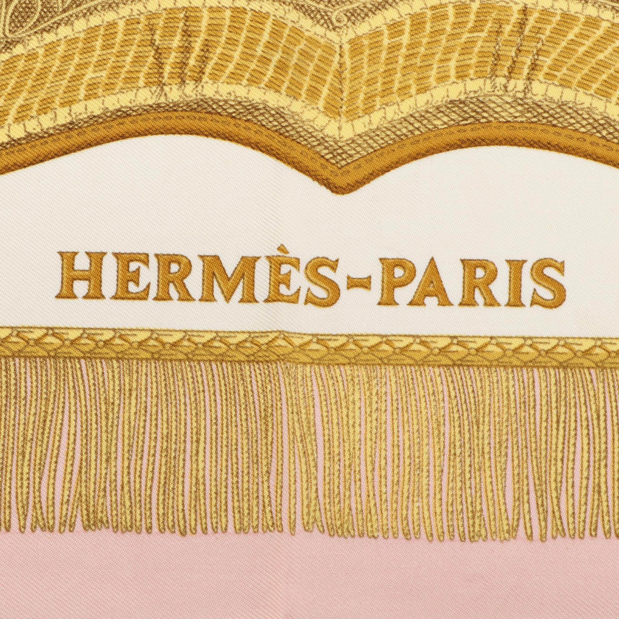 Hermès "Poste et Cavalerie" Scarf 90 in Silk Twill
