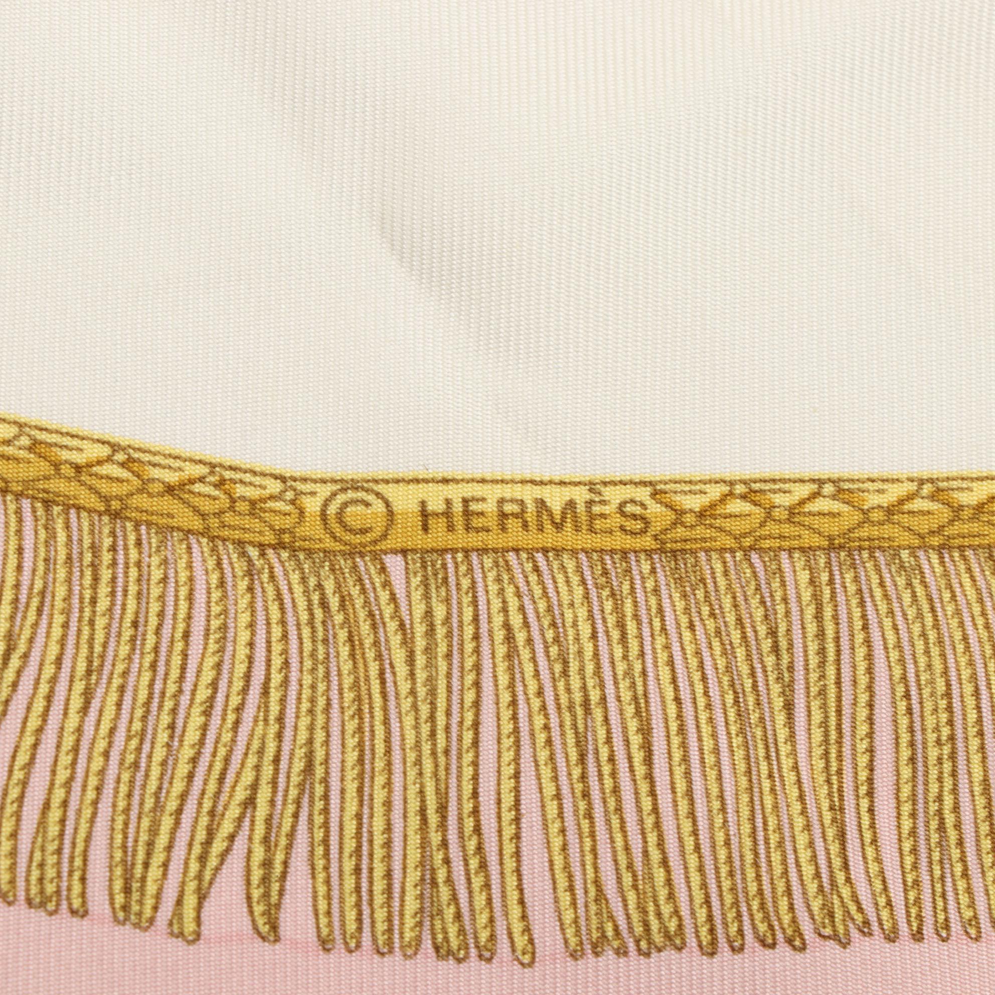 Hermès "Poste et Cavalerie" Scarf 90 in Silk Twill