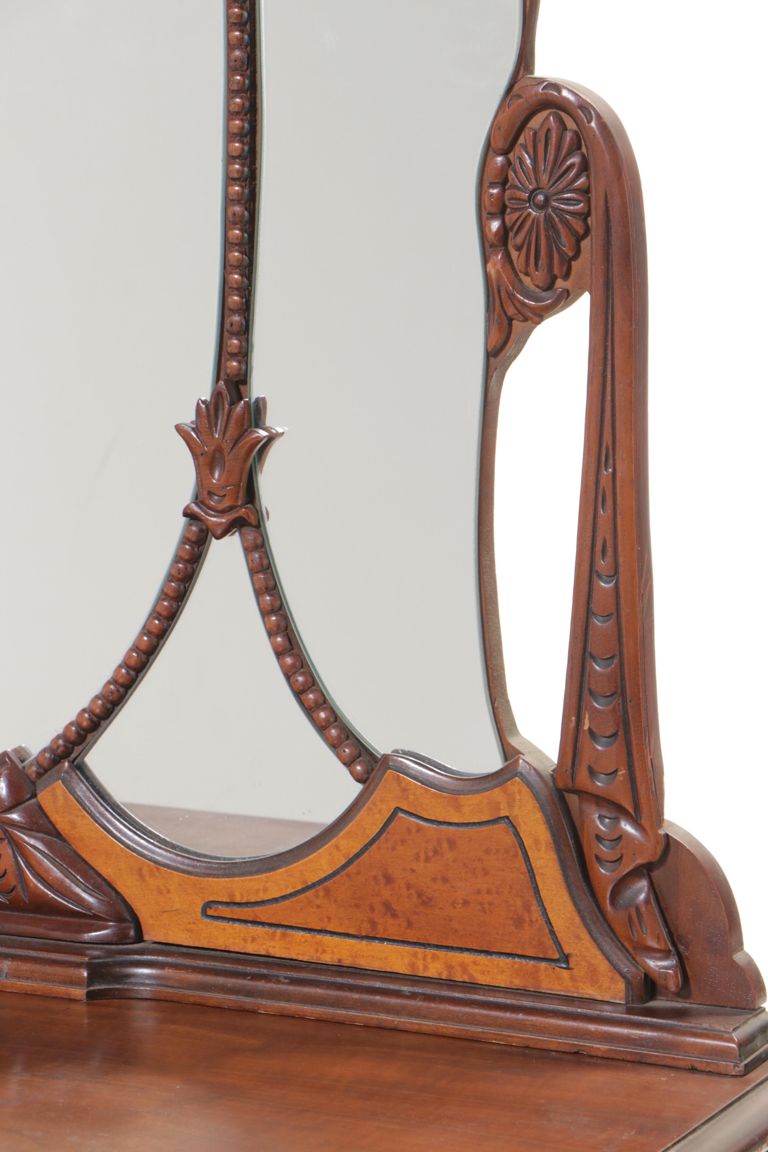 Jacobean Revival Walnut-Veneered Dresser, 1930s