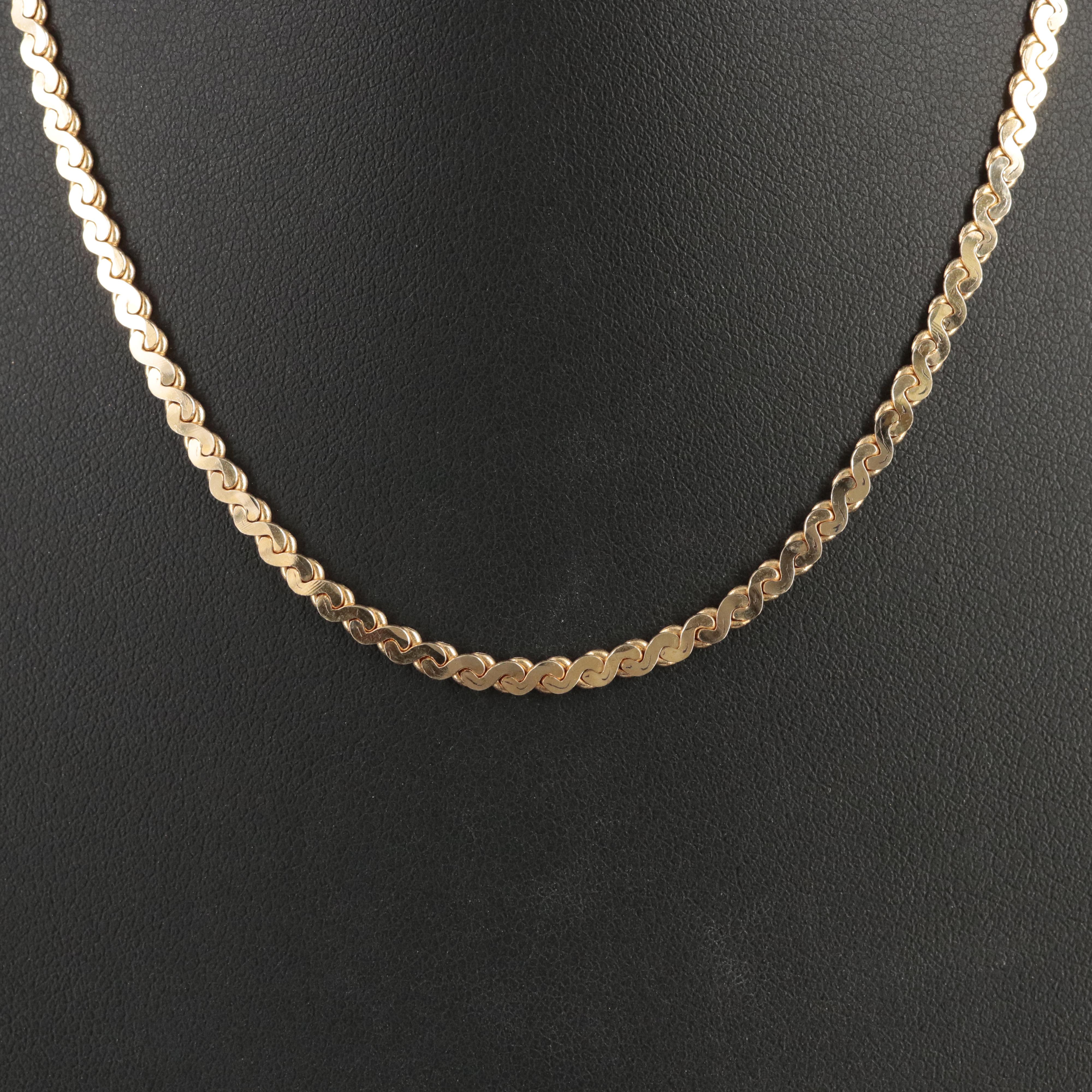 Italian 14K Serpentine Chain