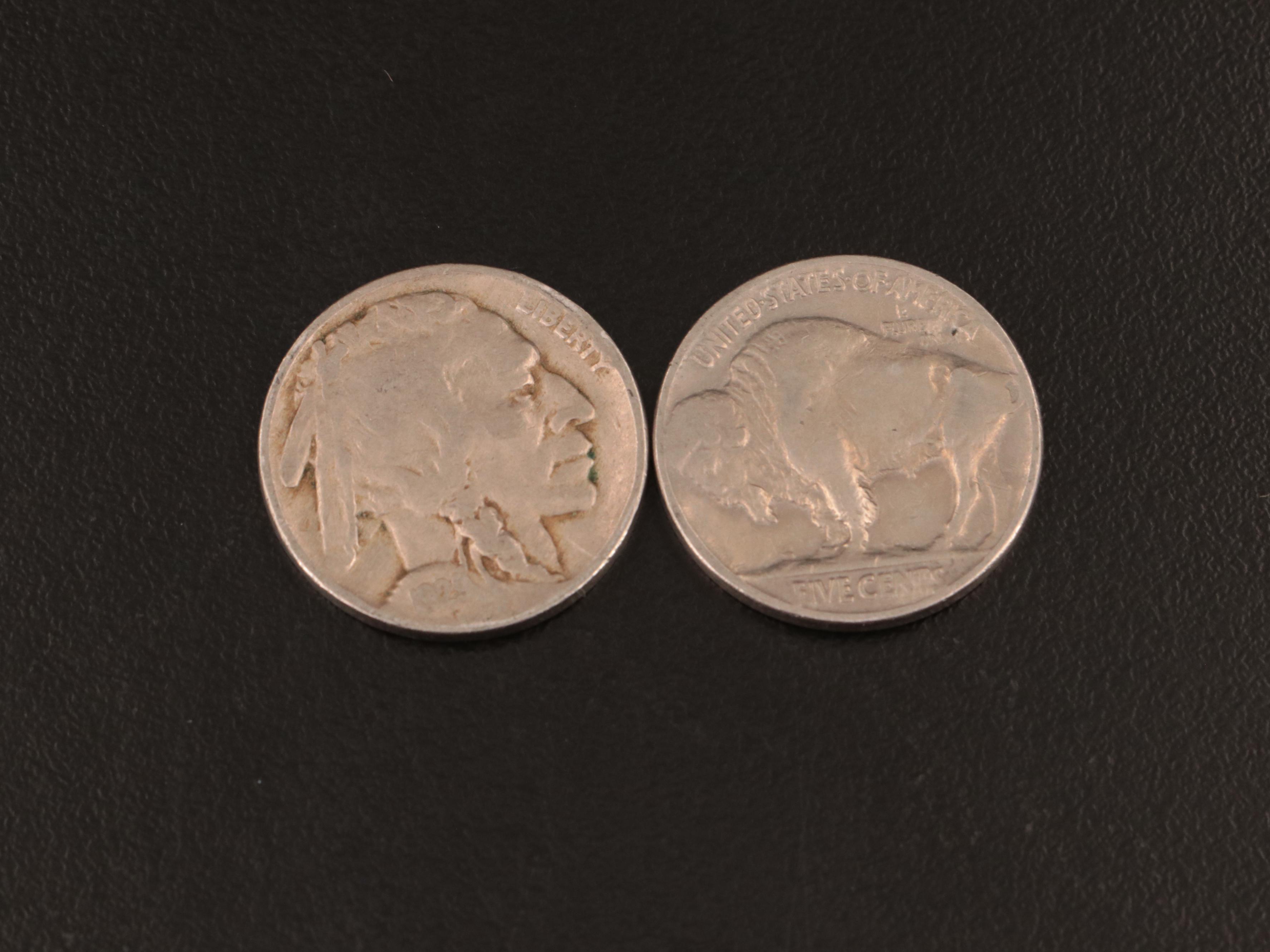 135 Buffalo Nickels With Dates