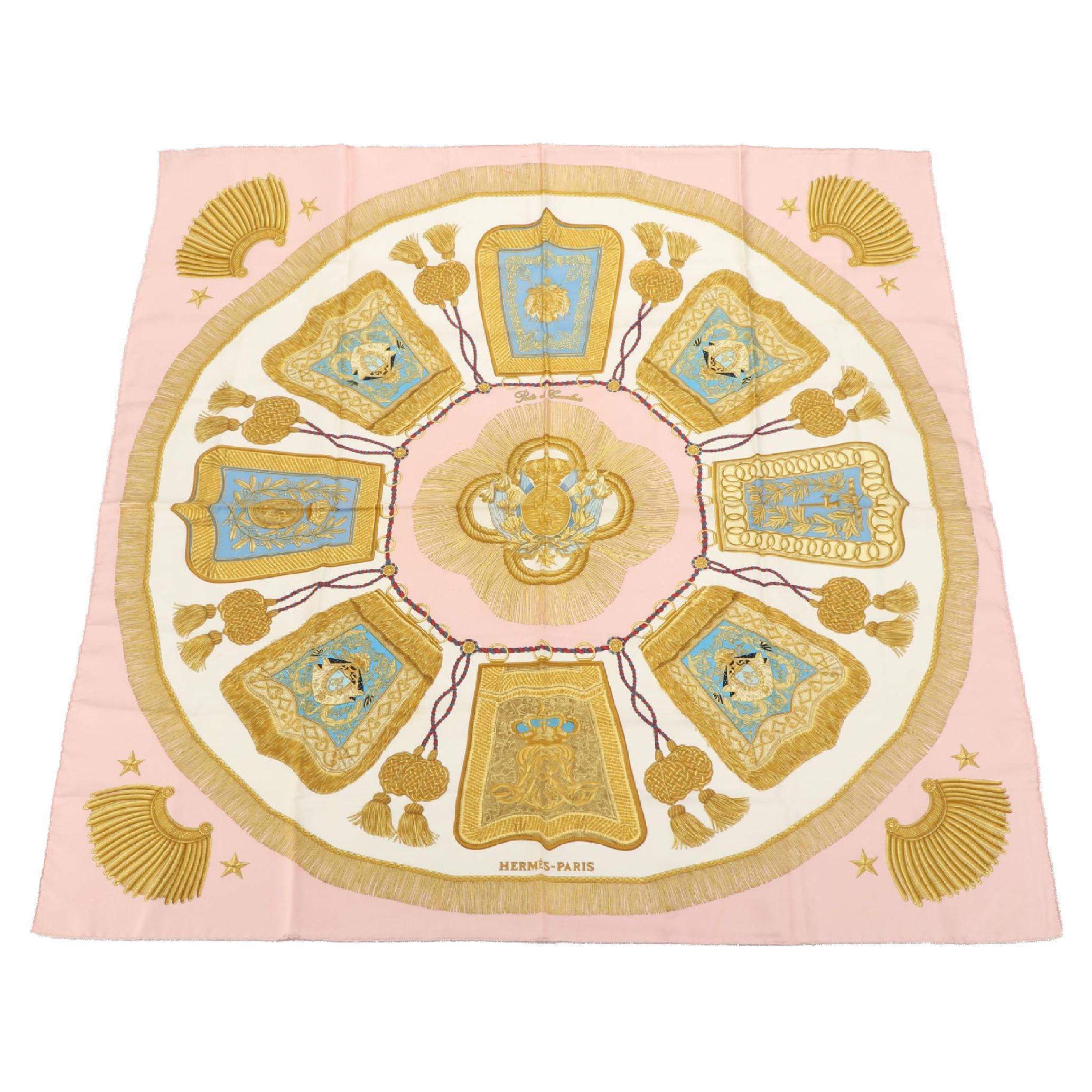 Hermès "Poste et Cavalerie" Scarf 90 in Silk Twill