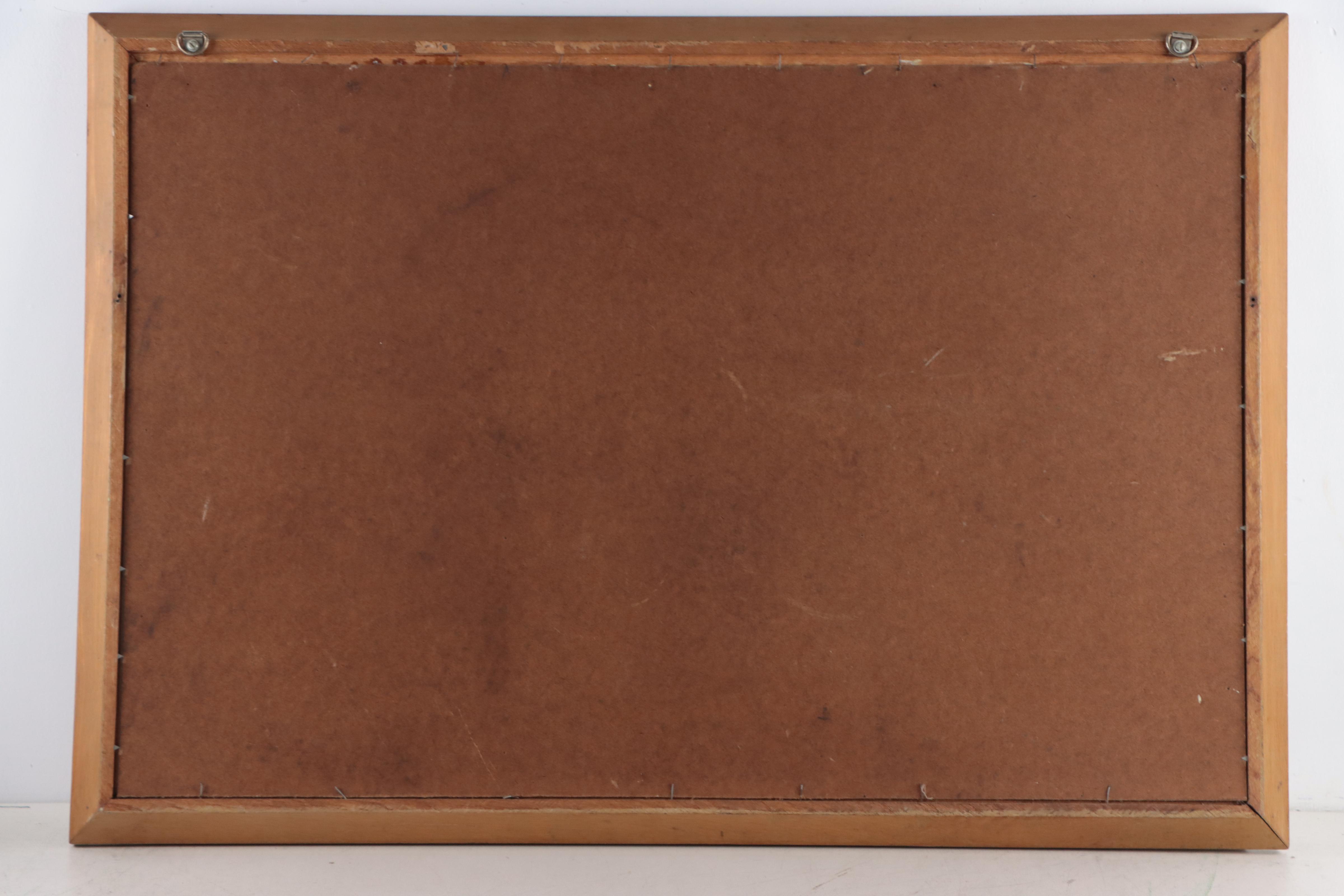 Fae Dieterlen Autumnal Forest Landscape Oil Painting, Mid-20th Century