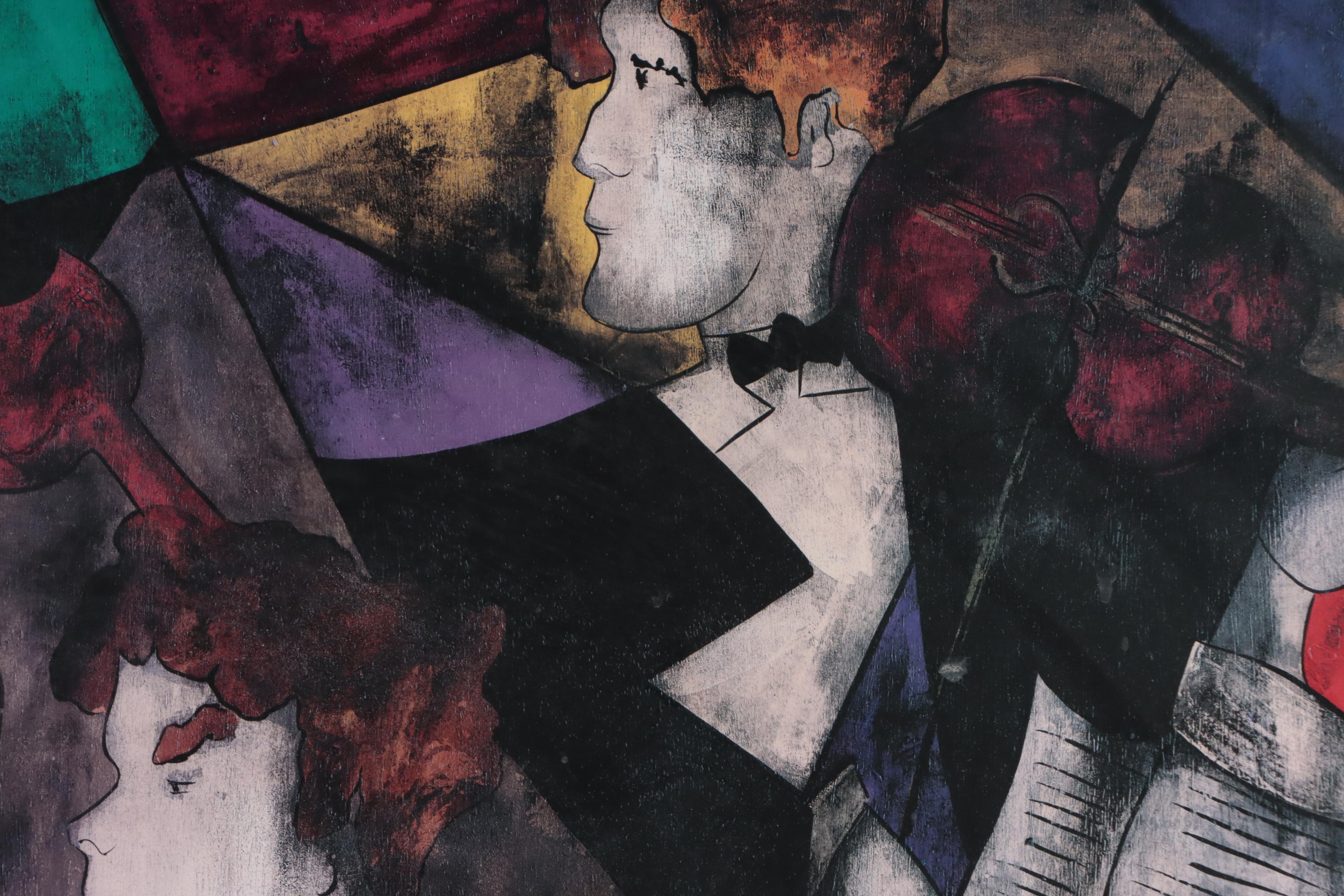 Offset Lithograph After Linda Le Kinff of Musicians, 21st Century