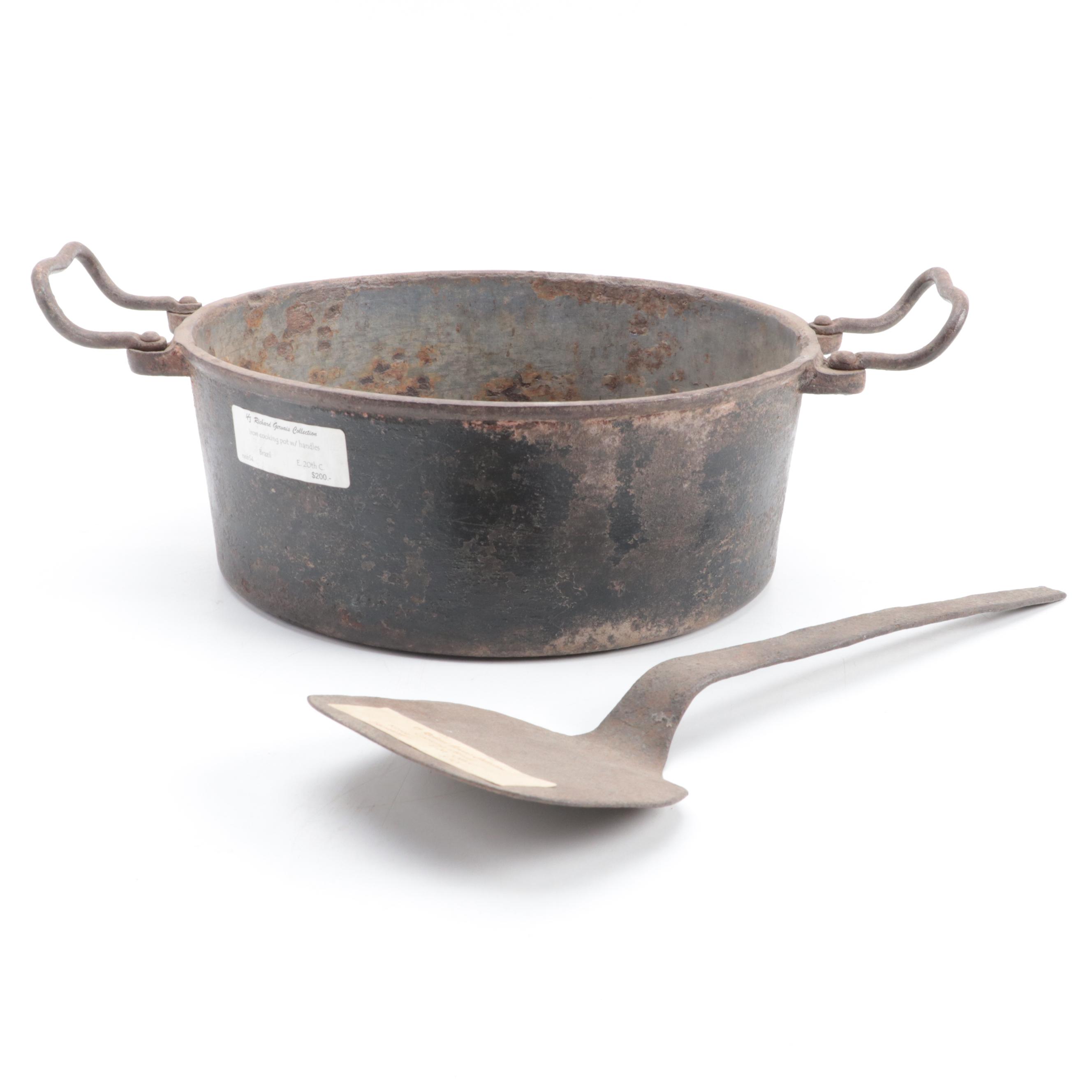 Brazilian Cast Iron Pot and Korean Cooking Utensil