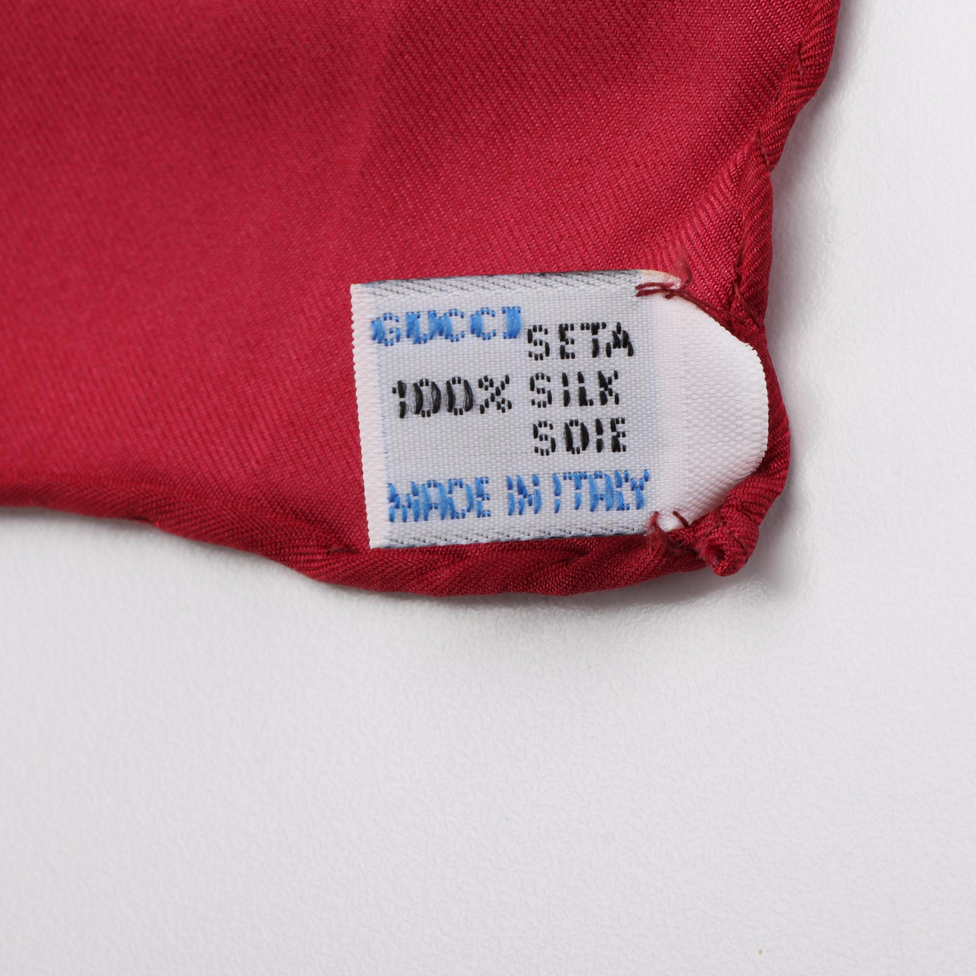 Gucci Flora and Insect Botanical Print Silk Twill Scarf