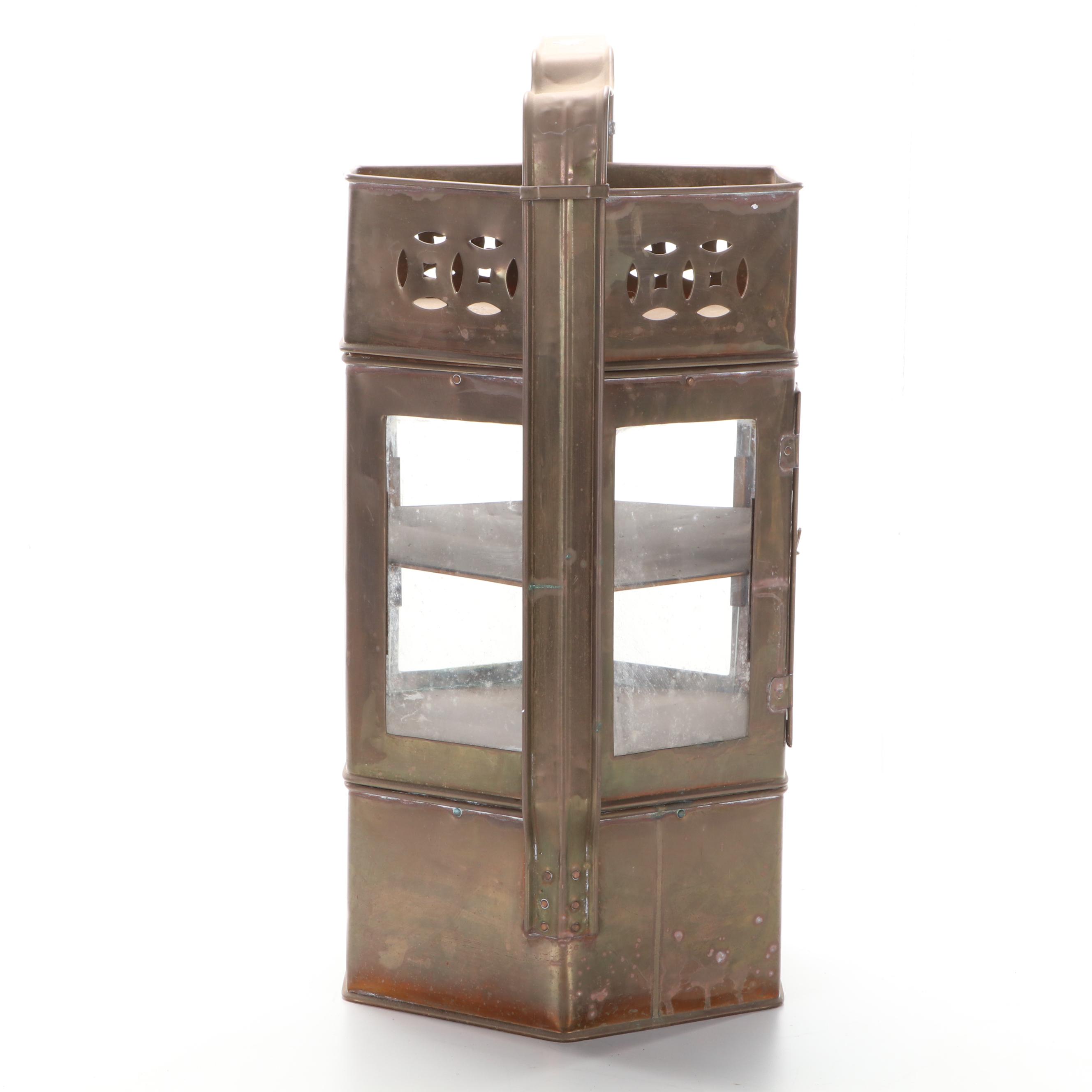 Thai Brass Street Vendor Noodle Cart with Attachable Accessories