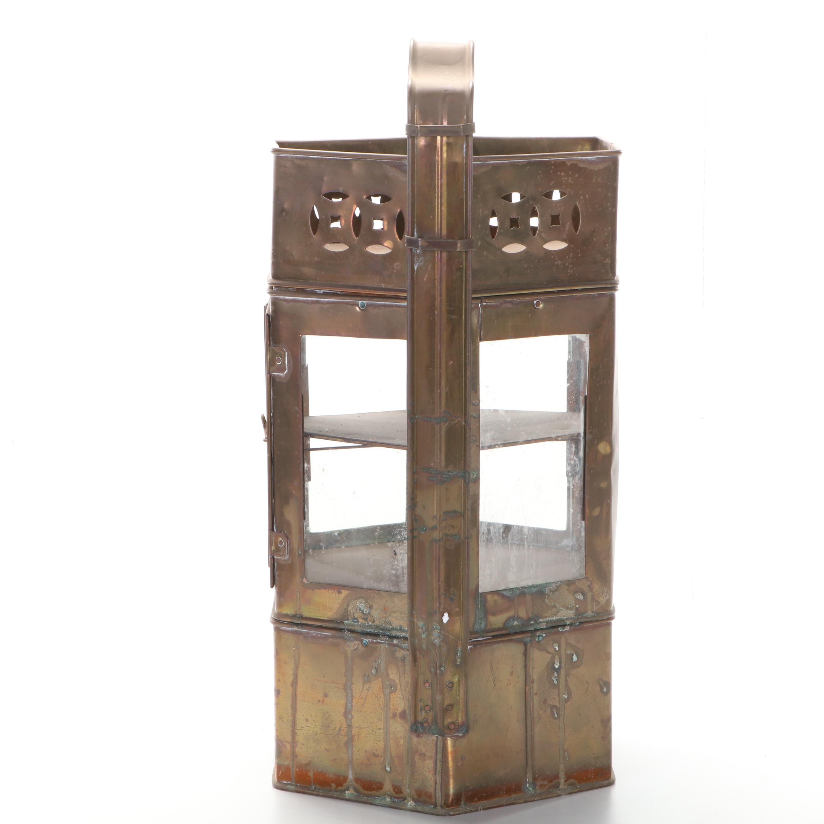 Thai Brass Street Vendor Noodle Cart with Attachable Accessories