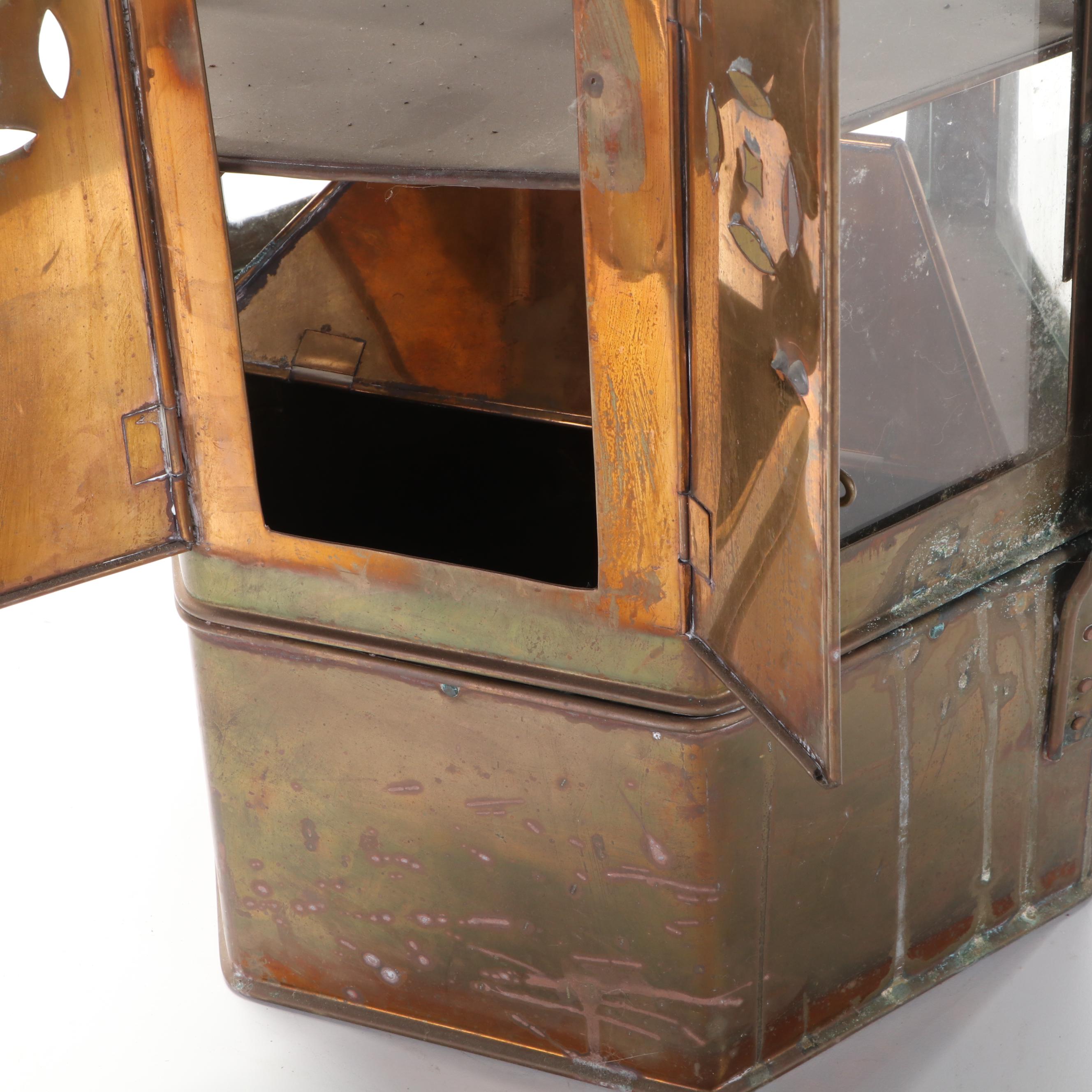 Thai Brass Street Vendor Noodle Cart with Attachable Accessories