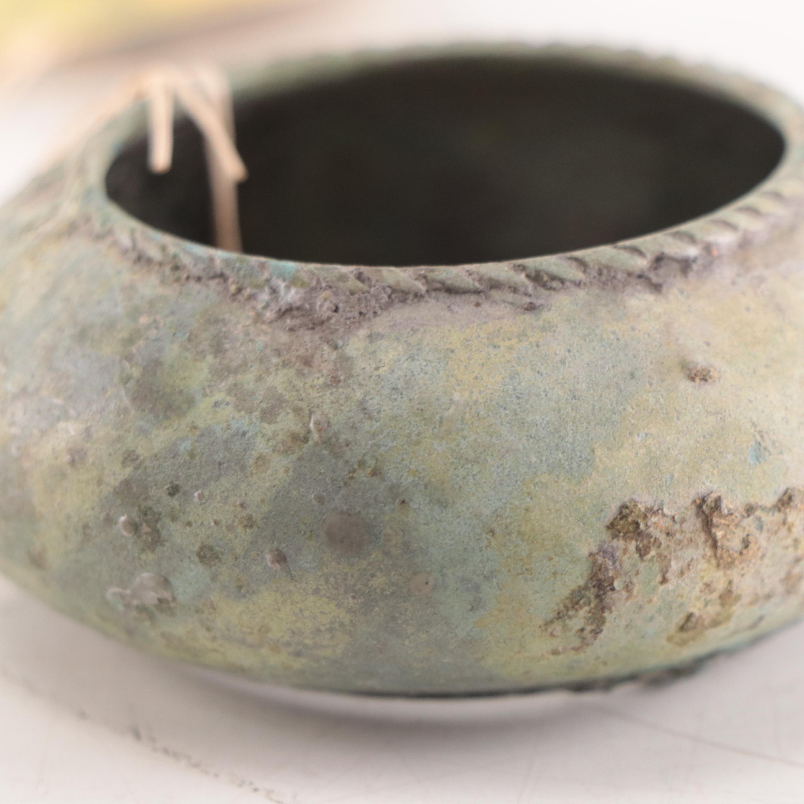 Excavated Thai Bronze Child's Bracelet