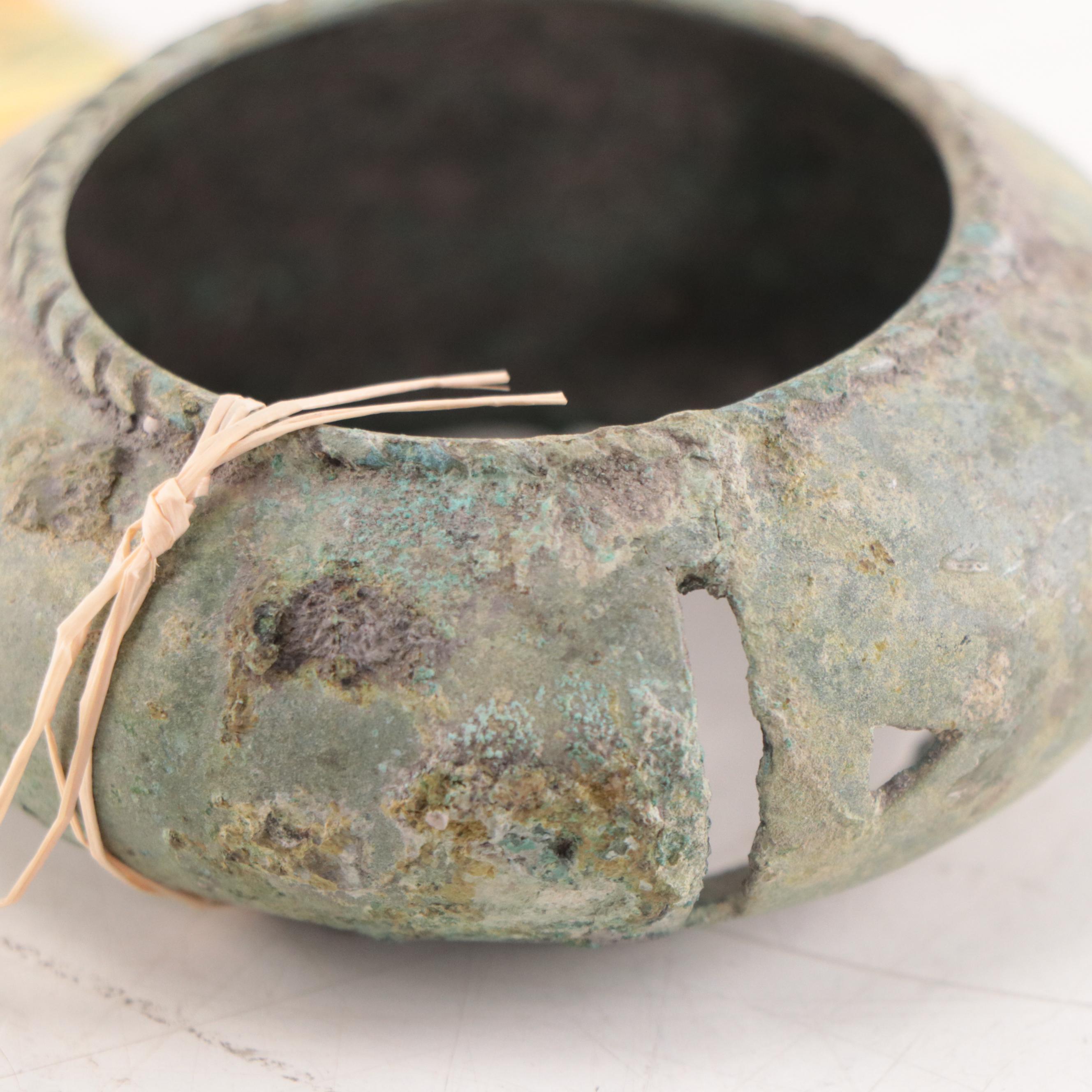 Excavated Thai Bronze Child's Bracelet