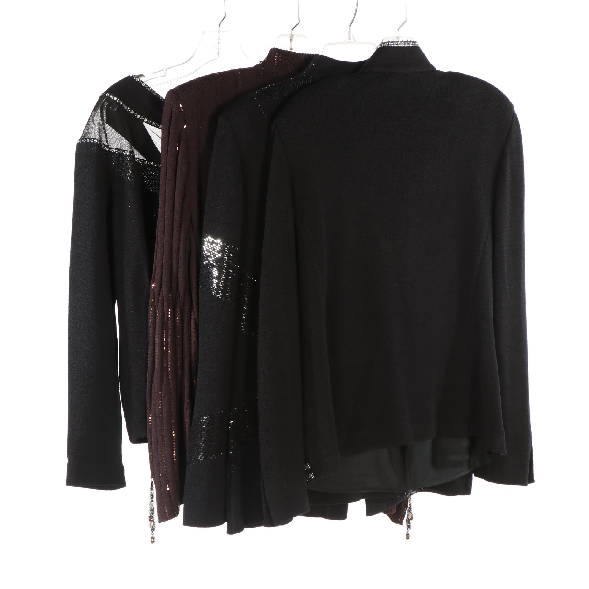 St. John Evening by Marie Gray Embellished Knit Top and Jackets