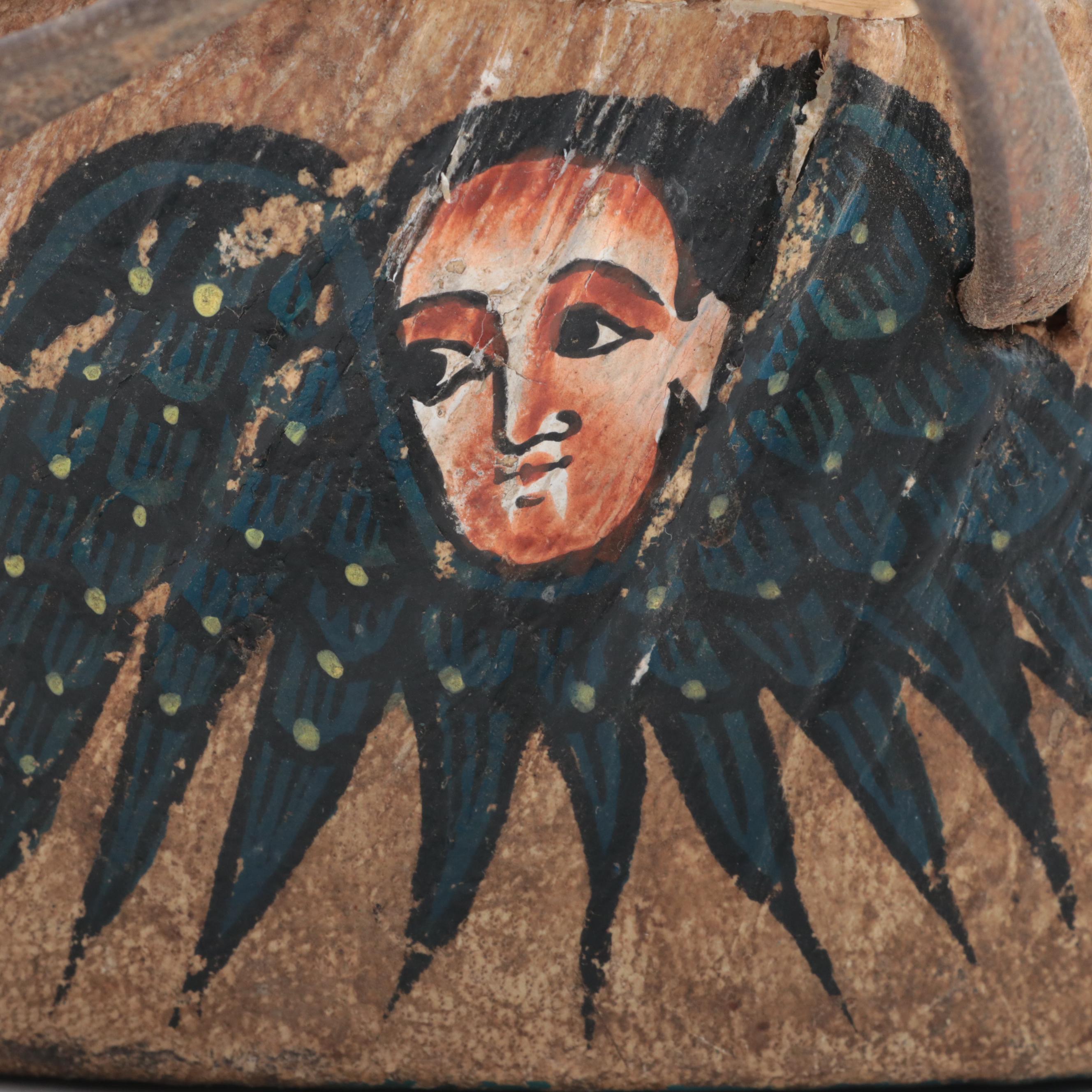 Ethiopian Coptic Hand-Painted Food Basket
