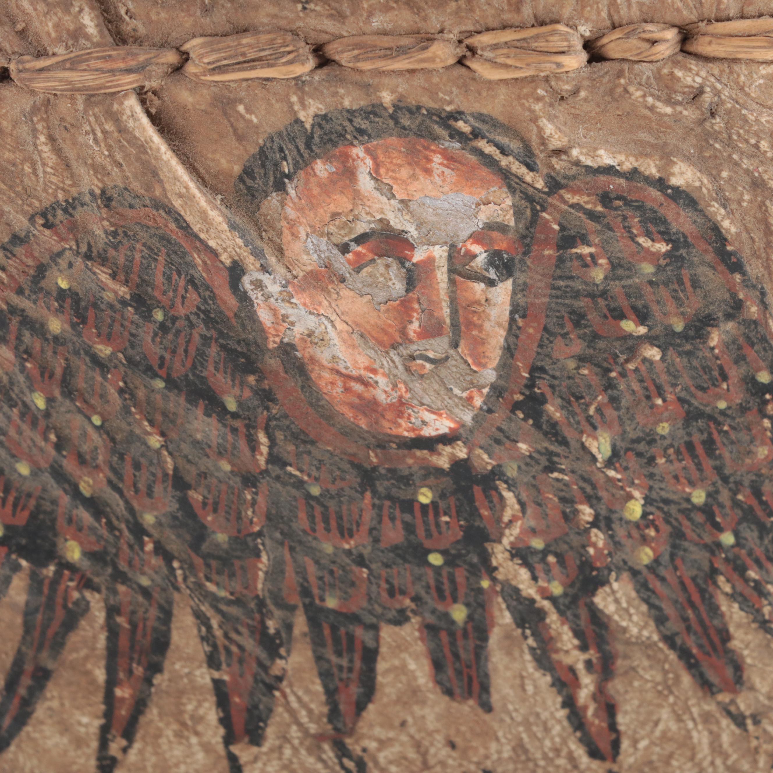 Ethiopian Coptic Hand-Painted Food Basket