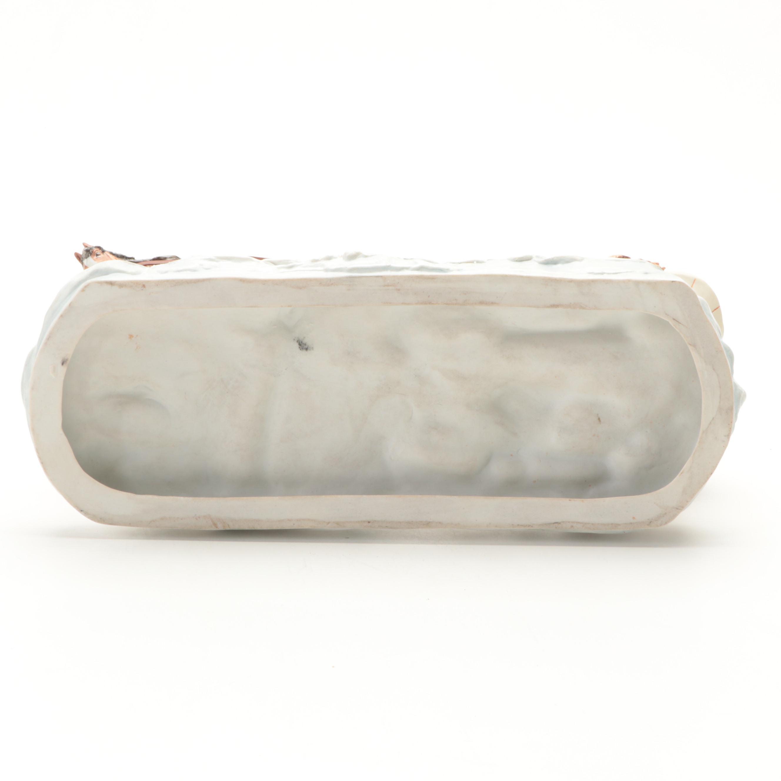 Scheibe Alsbach Hand-Painted Porcelain Napoleon's Escape from Russian Tableau