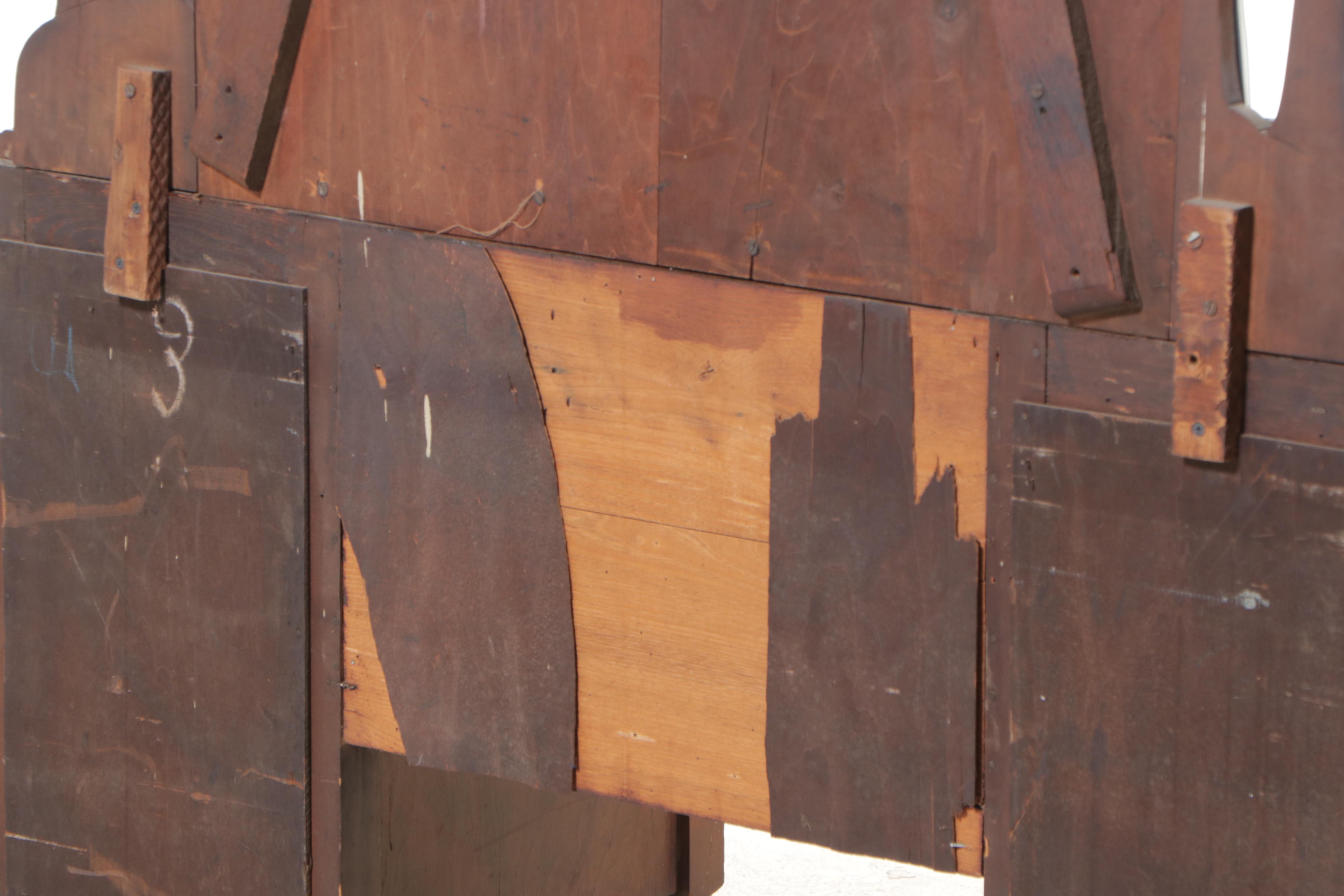 Jacobean Revival Walnut-Veneered Vanity, 1930s