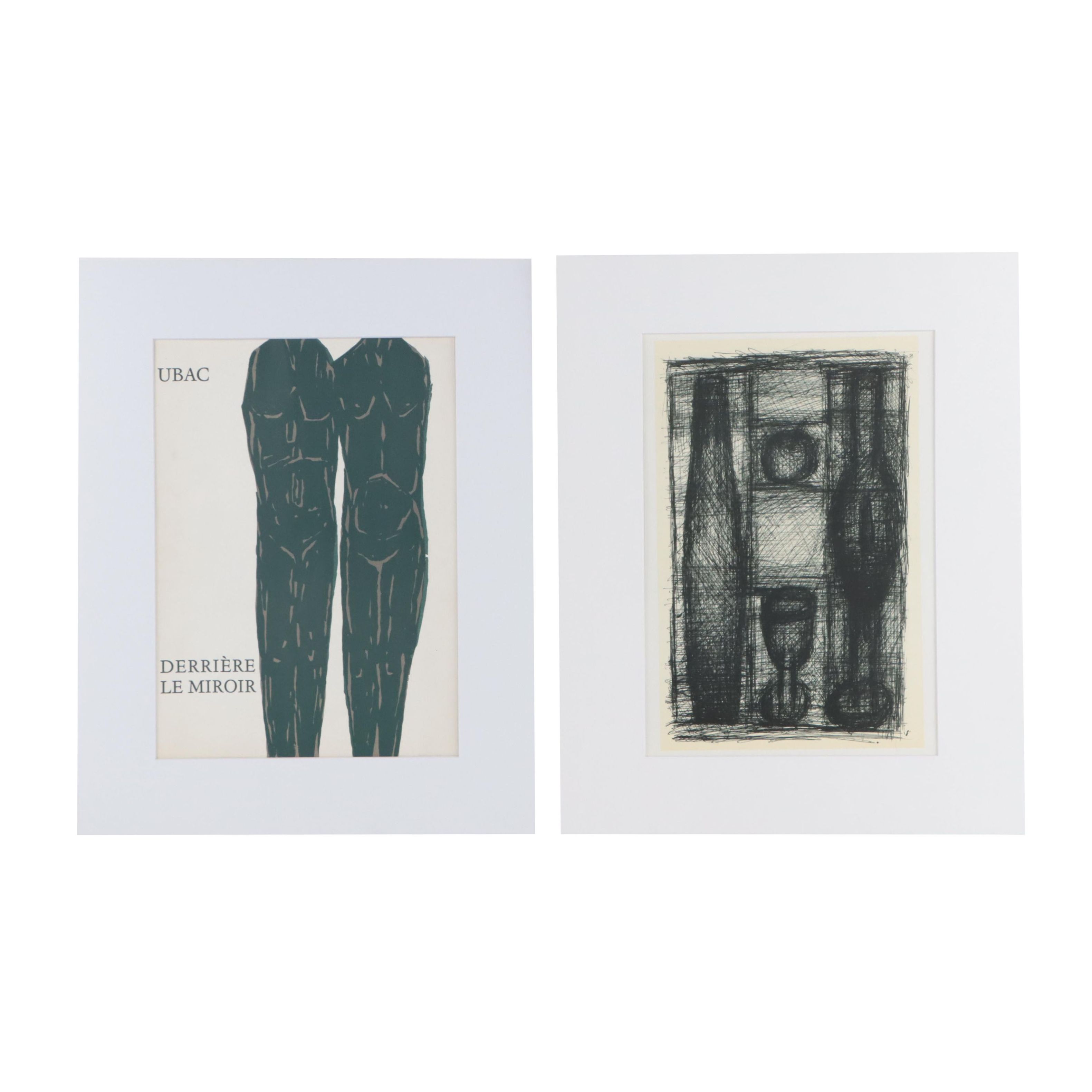 Raoul Ubac Lithographs for "Derrière le Miroir," Late 20th Century